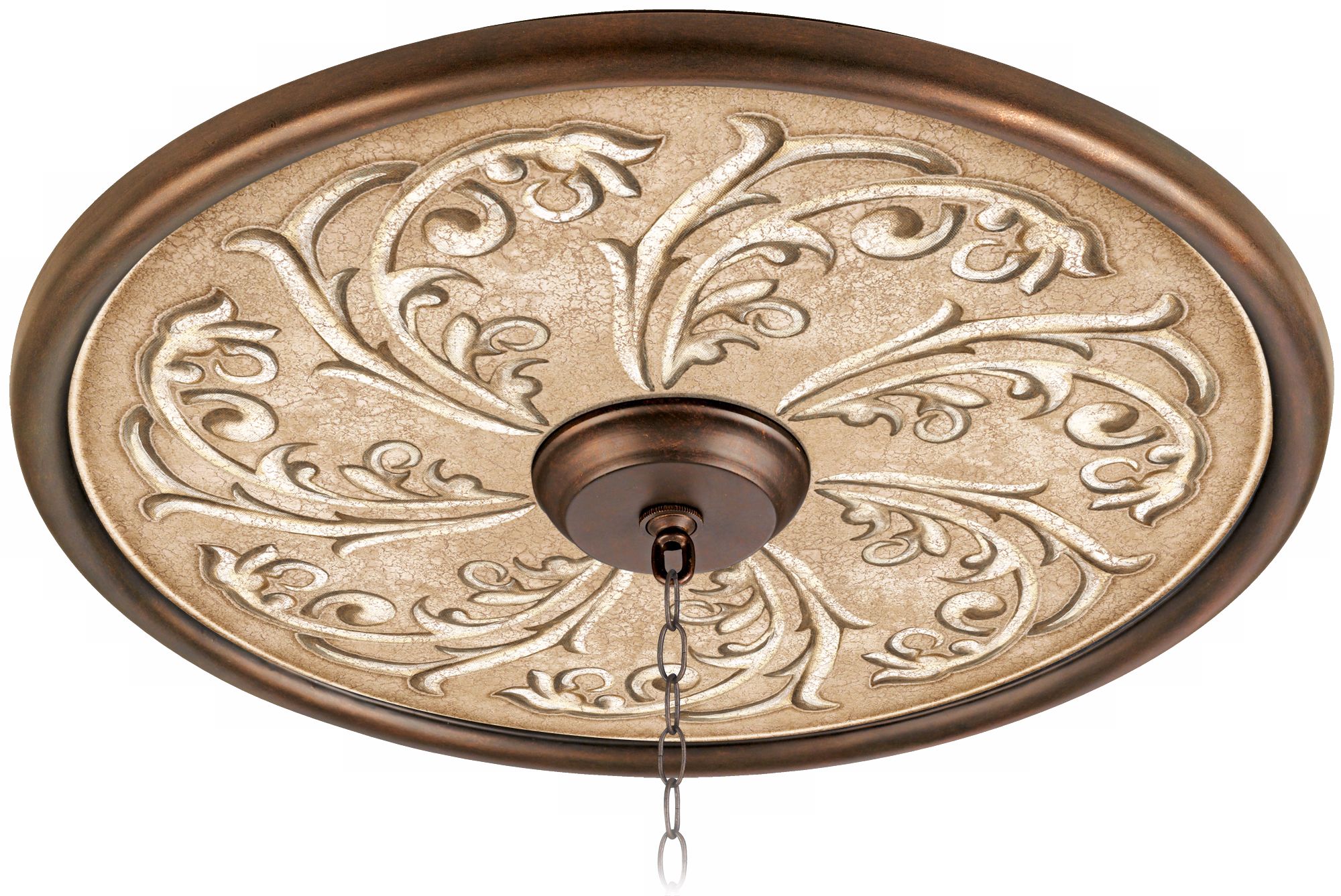 Sarah Ann 24" Wide Bronze Finish Ceiling Medallion