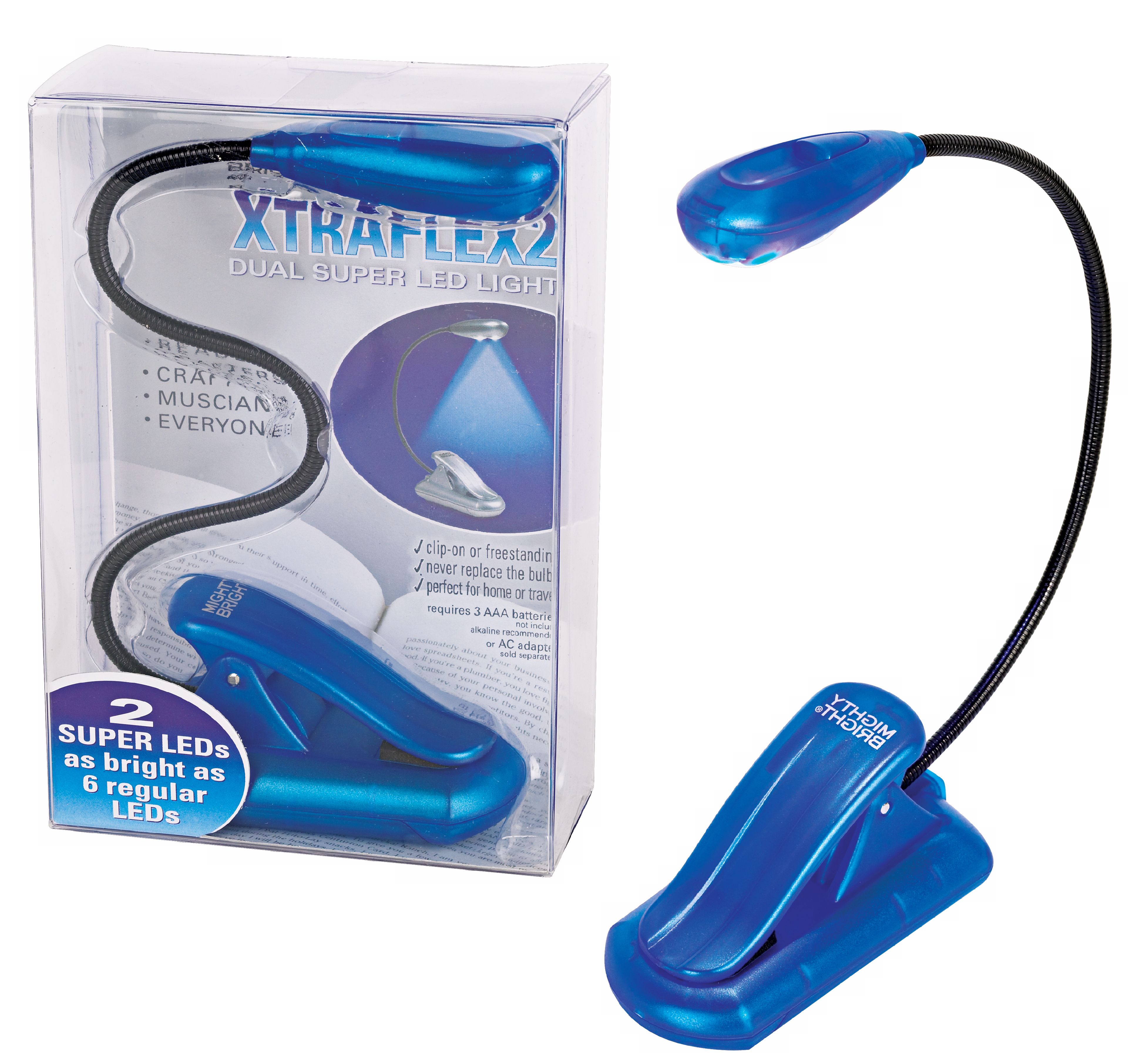 Mighty Bright Blue XtraFlex 2 LED Book Light