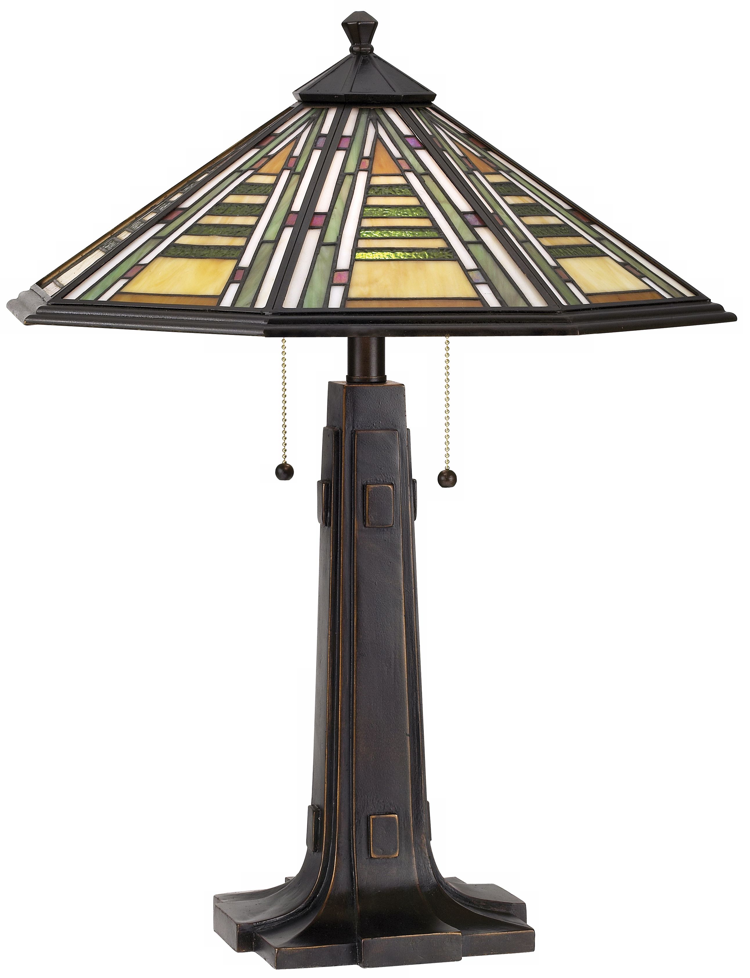 Dale Tiffany Grueby Mission Tiffany Table Lamp