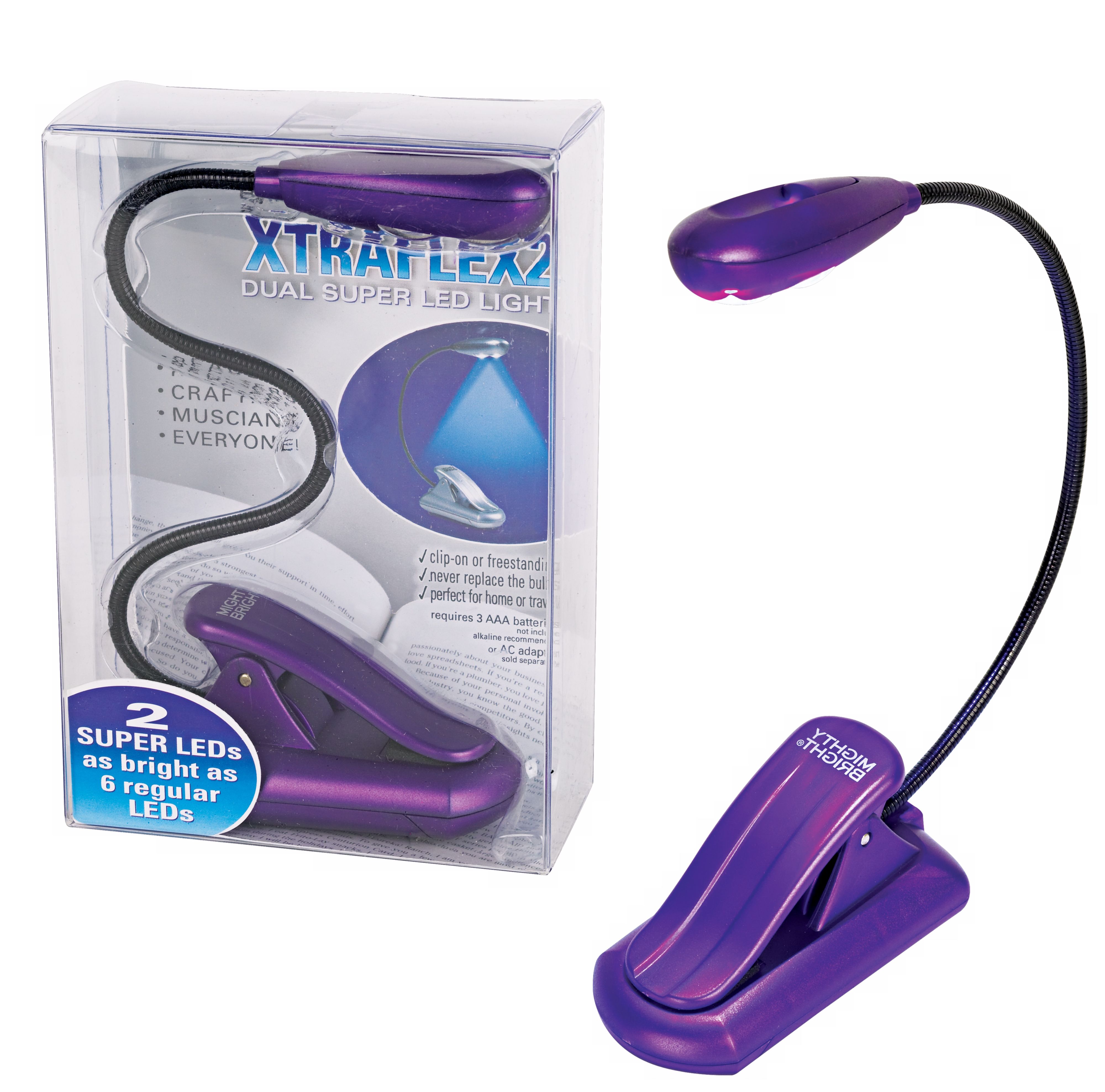 Mighty Bright Purple XtraFlex 2 LED Book Light