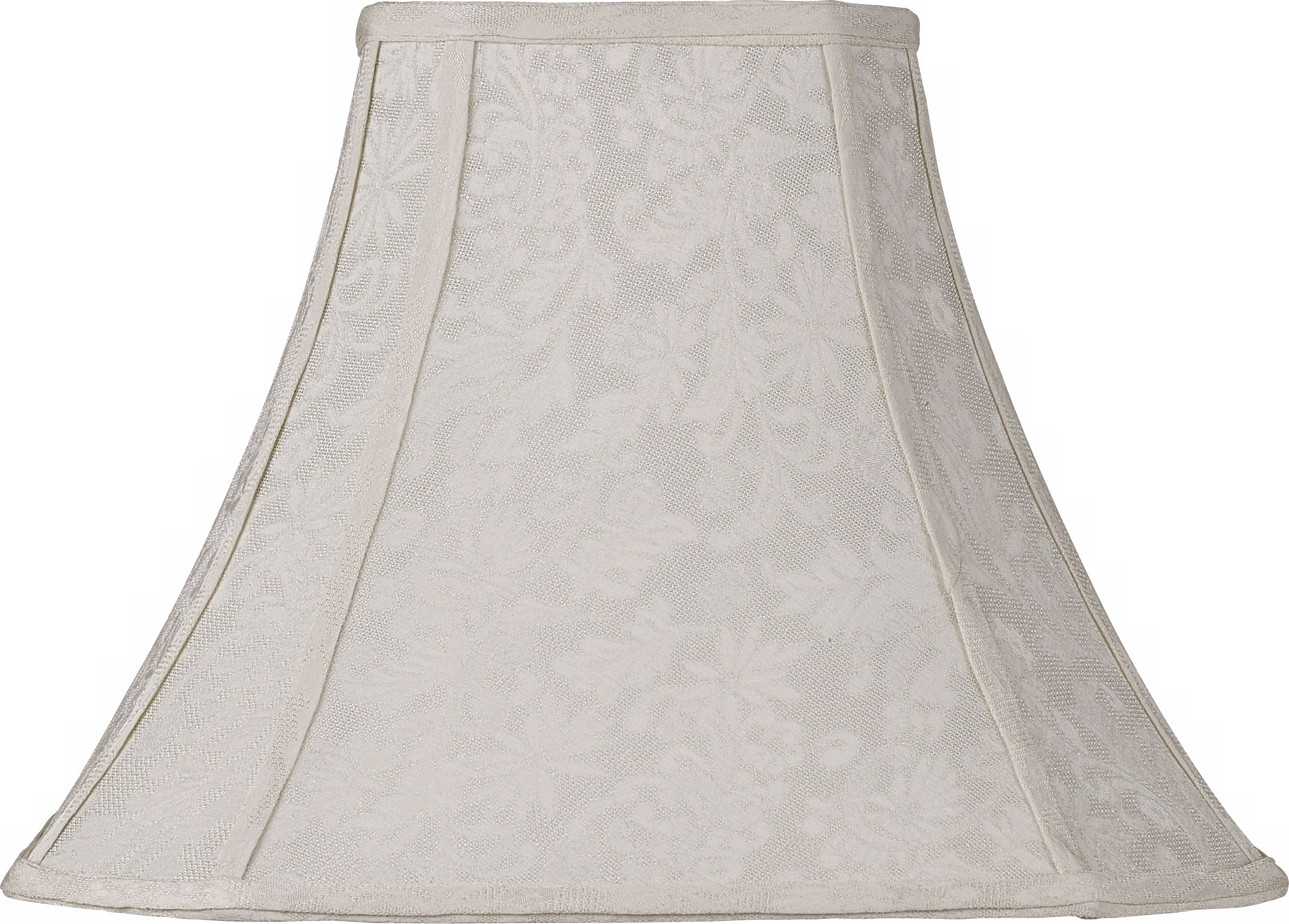 Ivory Square Cut Corner Shade 7x16x11 (Spider)
