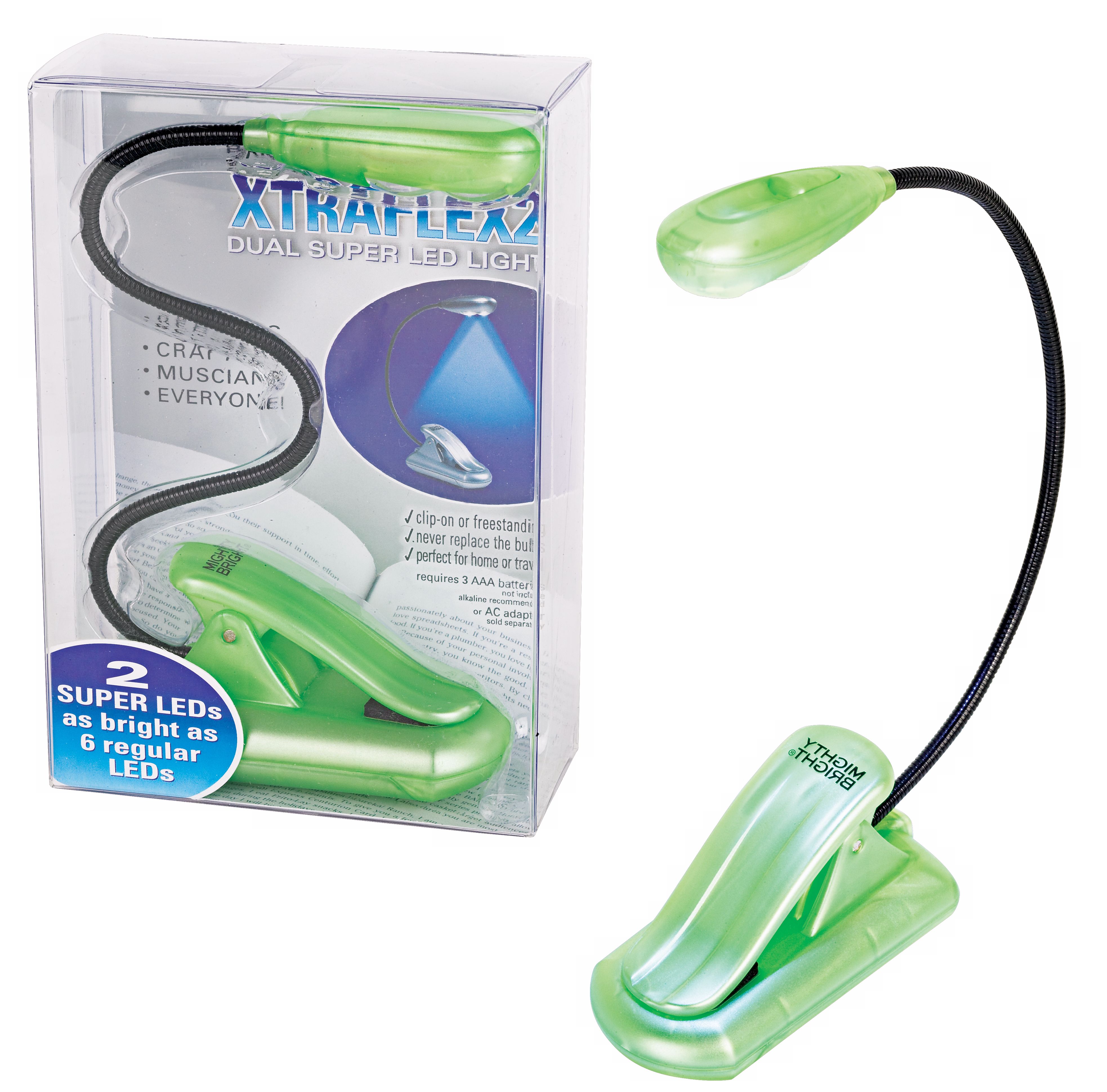 Mighty Bright Green XtraFlex 2 LED Book Light