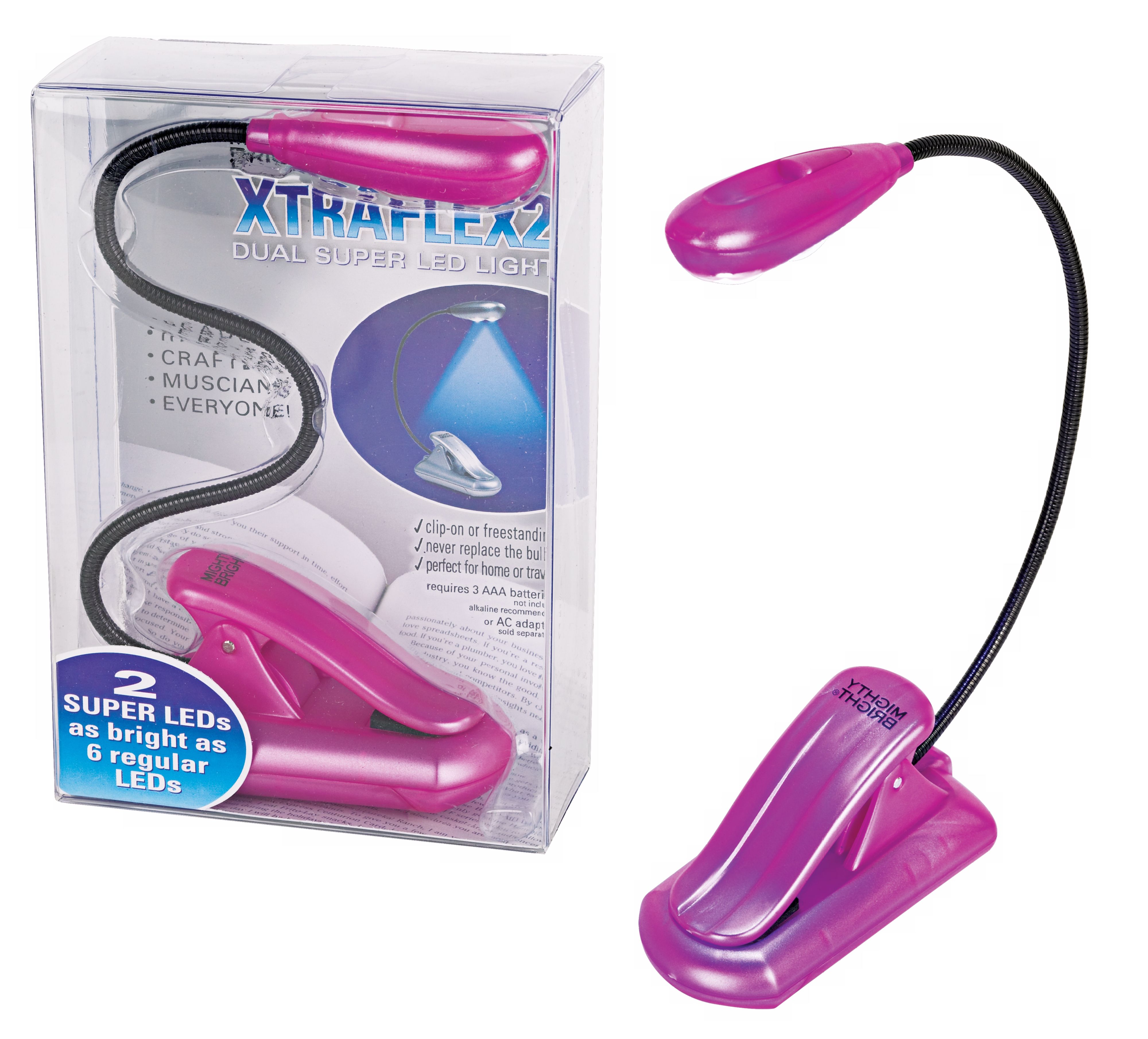 Mighty Bright Pink XtraFlex 2 LED Book Light