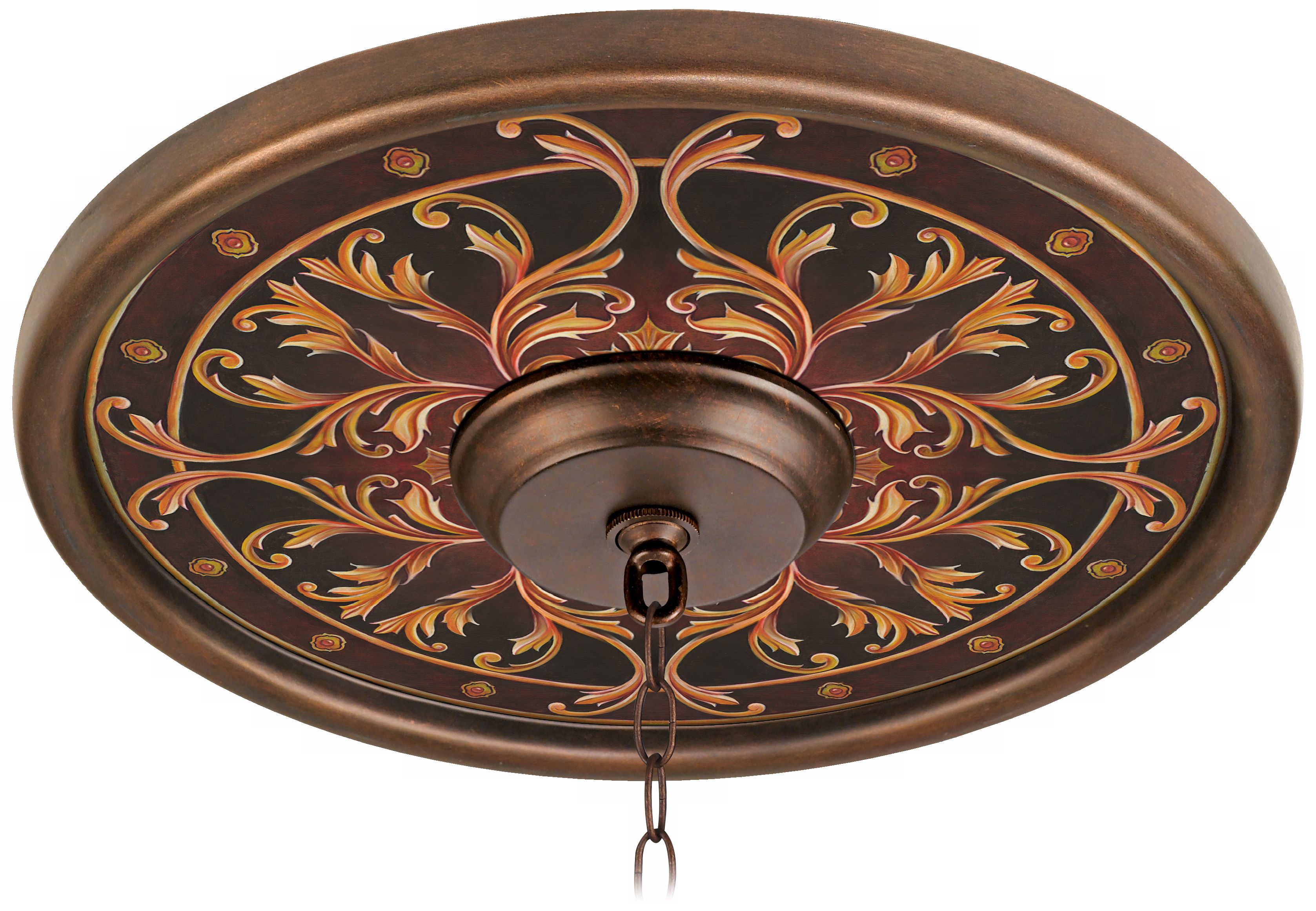 Tracery Jewels 16" Wide Bronze Finish Ceiling Medallion