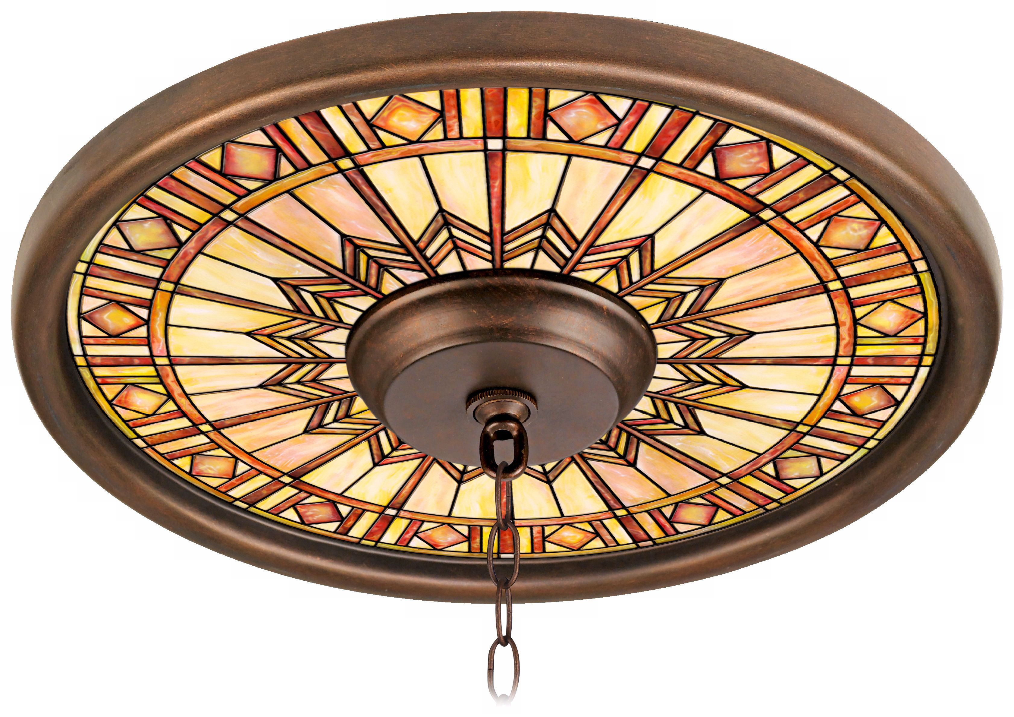 Mackintosh Sun 16" Wide Bronze Finish Ceiling Medallion