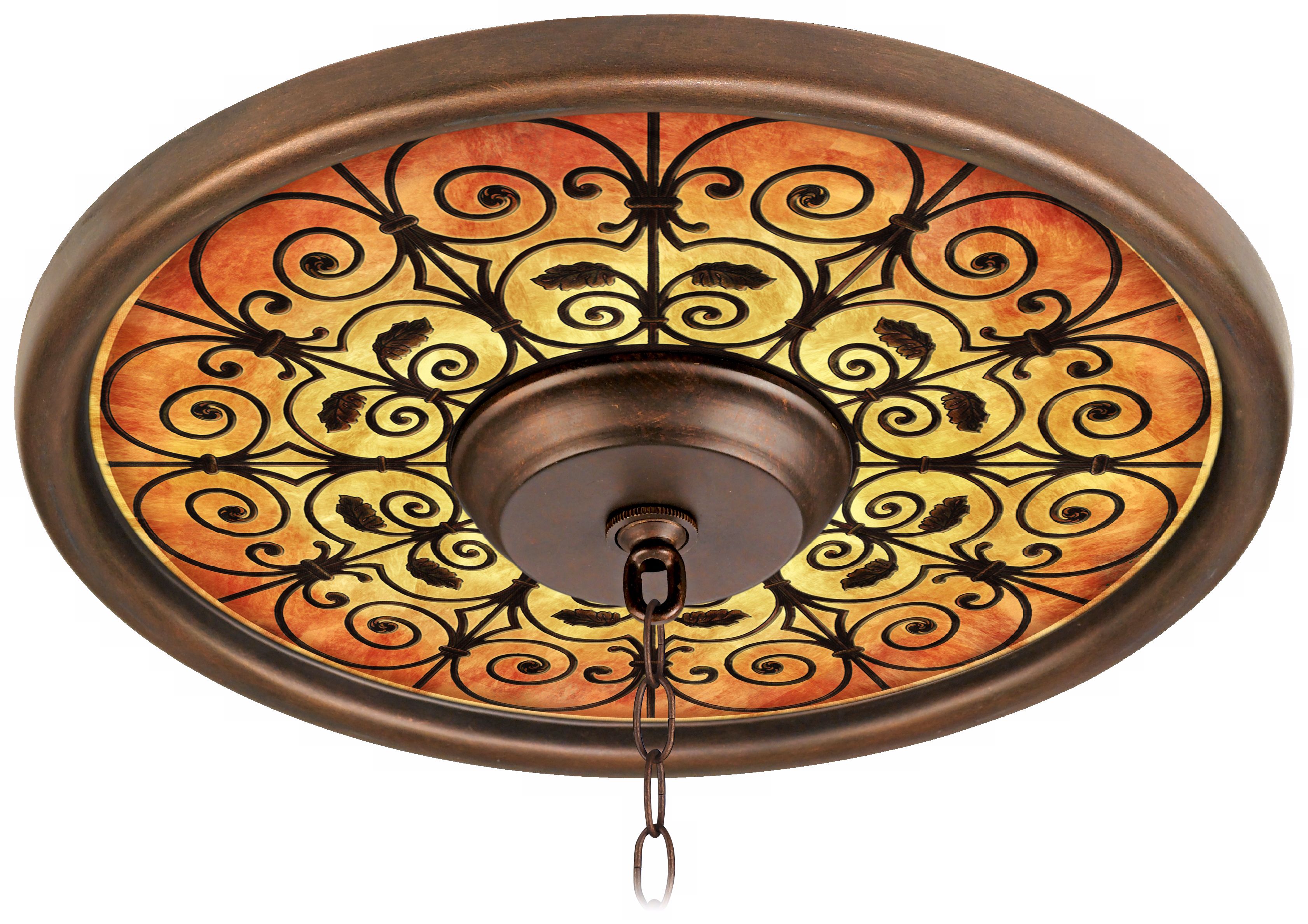 Madrid Spice 16 Wide Bronze Finish Ceiling Medallion 02975 G7166