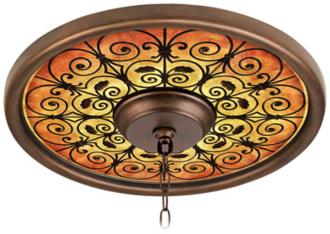 Madrid Spice 16 Wide Bronze Finish Ceiling Medallion 02975 G7166