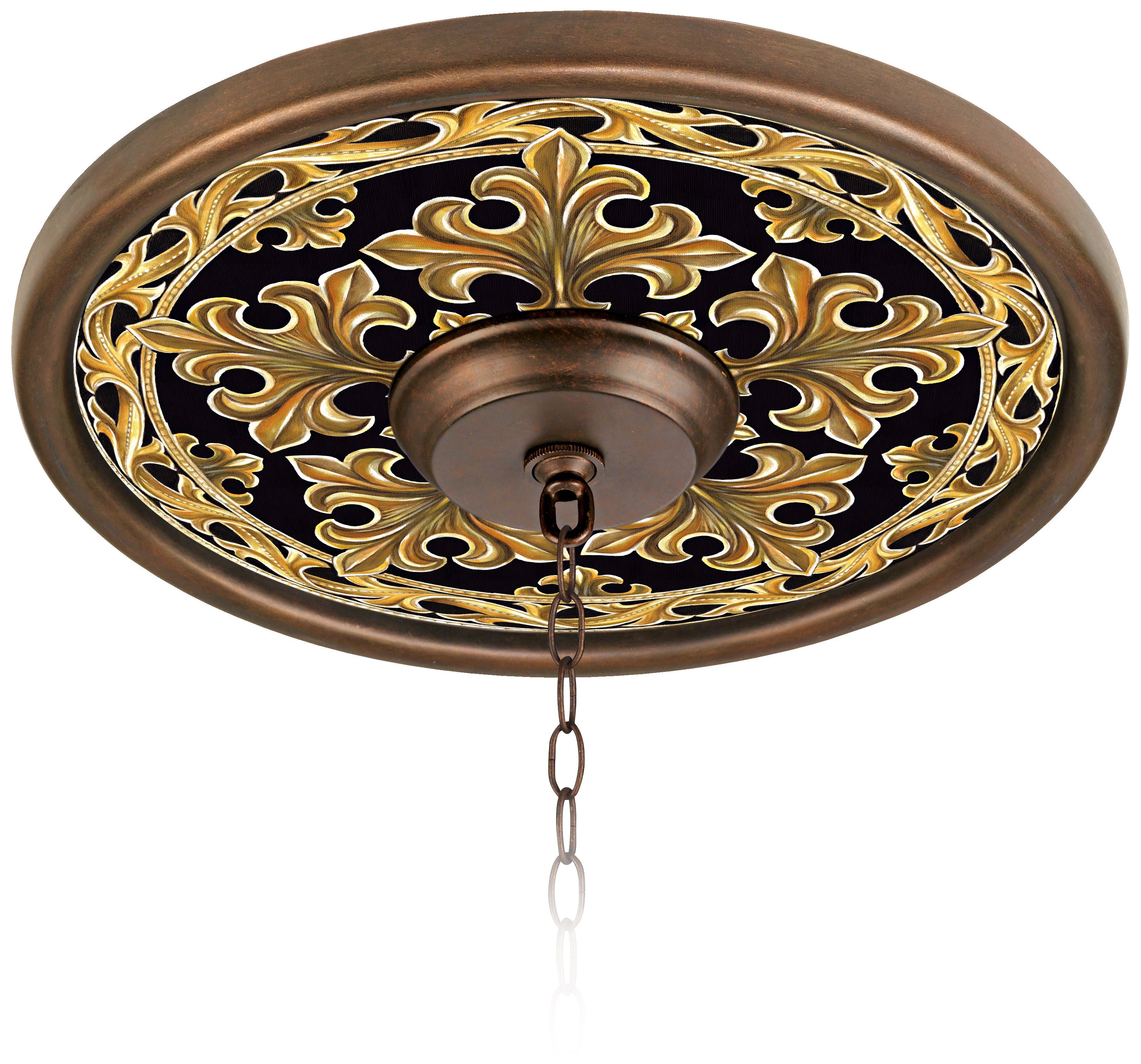 Villa Gold 16" Wide Bronze Finish Ceiling Medallion