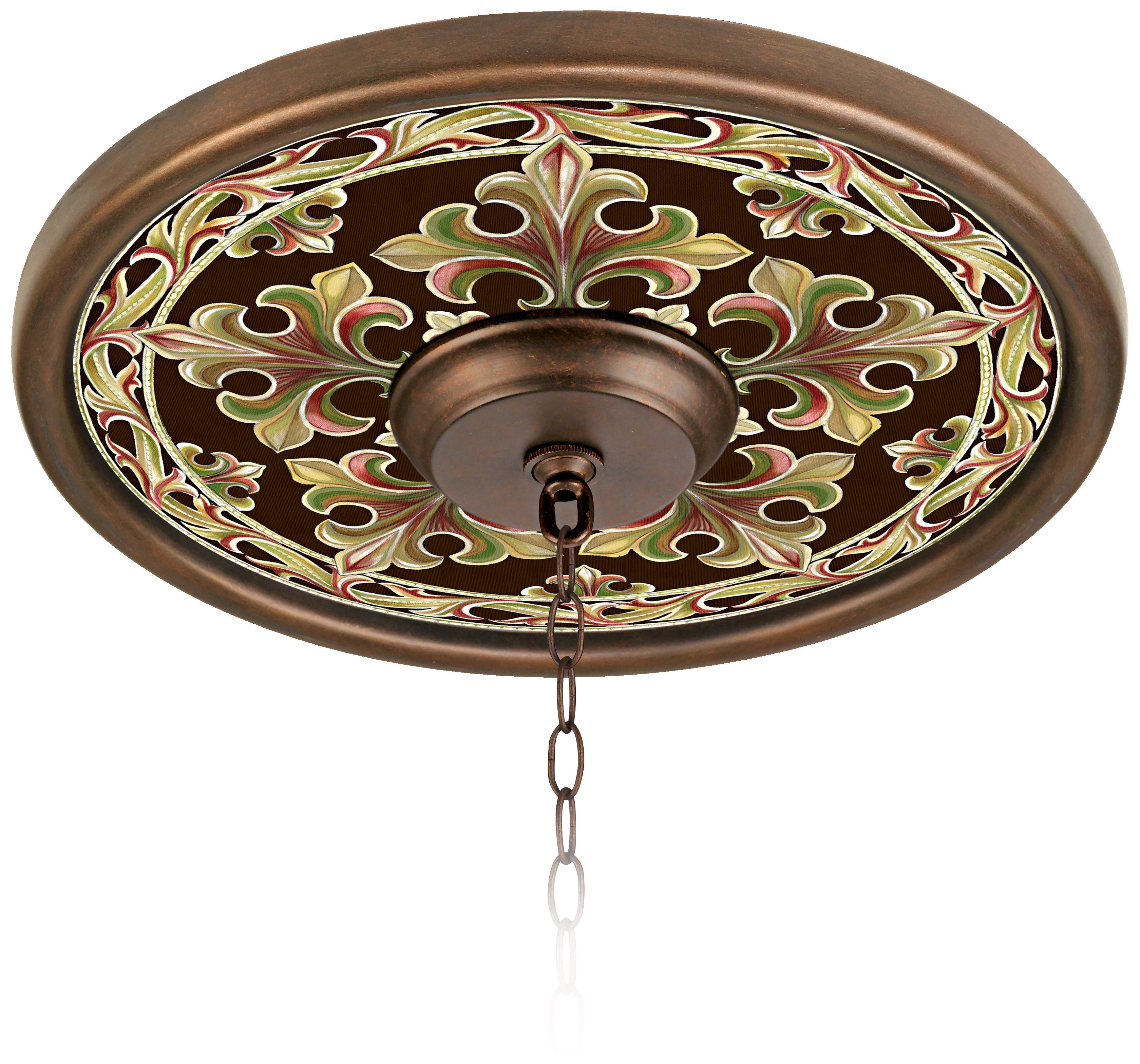 Villa Bronze 16 Wide Bronze Finish Ceiling Medallion 02975 H8826