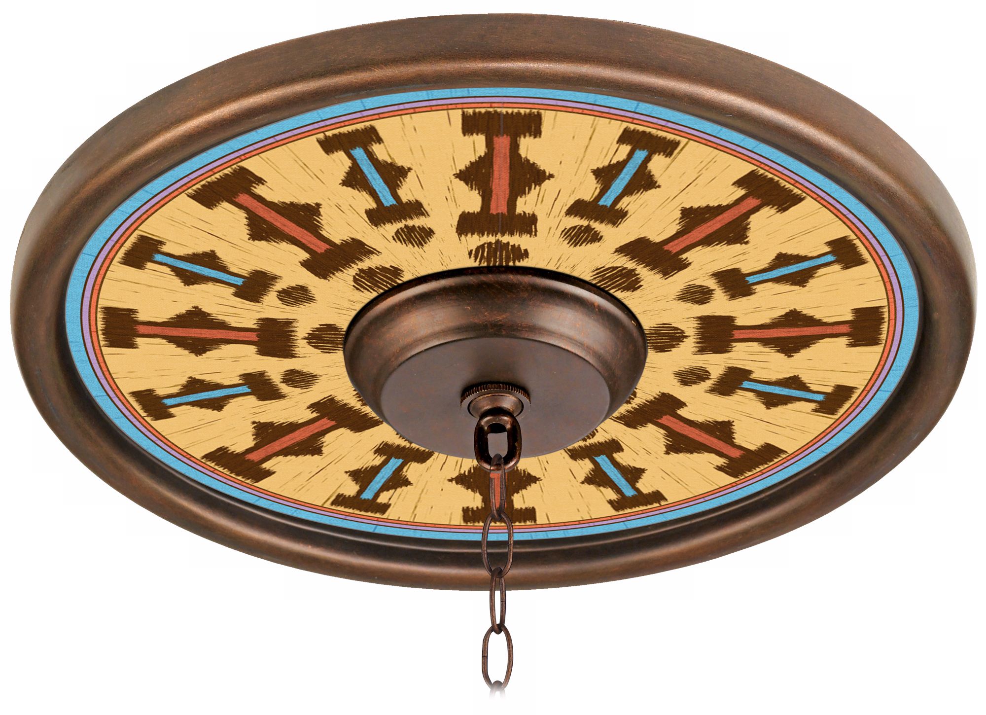 Pala Mesa 16 Wide Bronze Finish Ceiling Medallion 02975 V0672