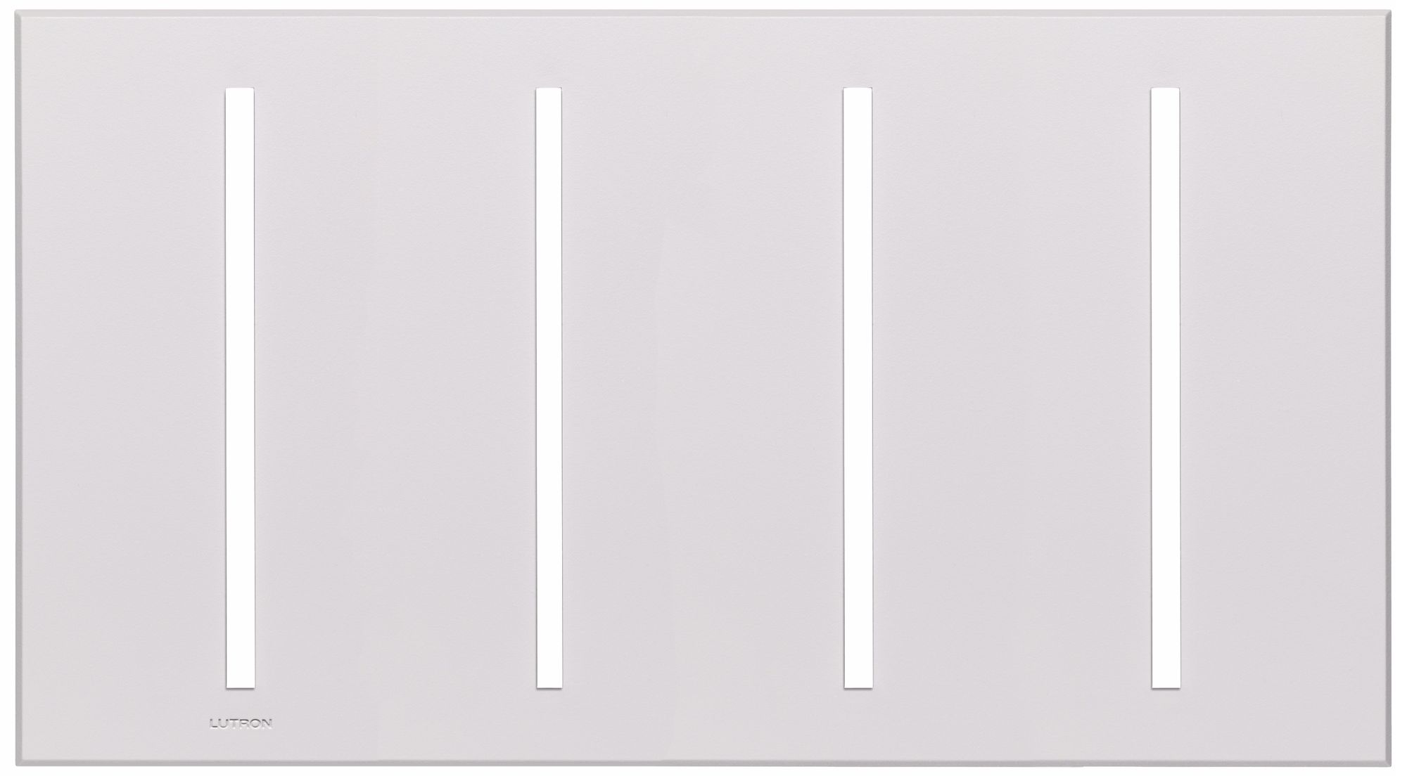 Lutron Vierti White Four Gang Screwless Faceplate