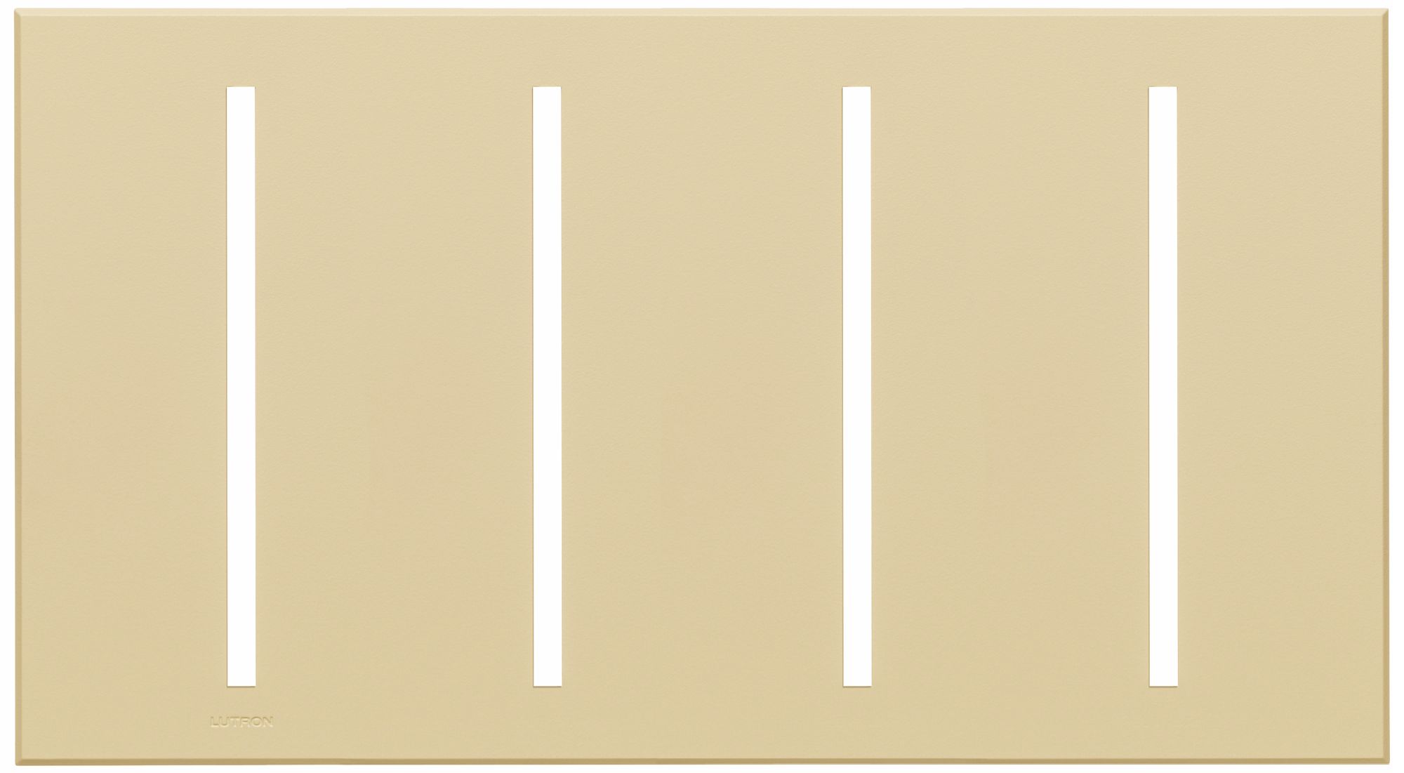 Lutron Vierti Beige Four Gang Screwless Faceplate
