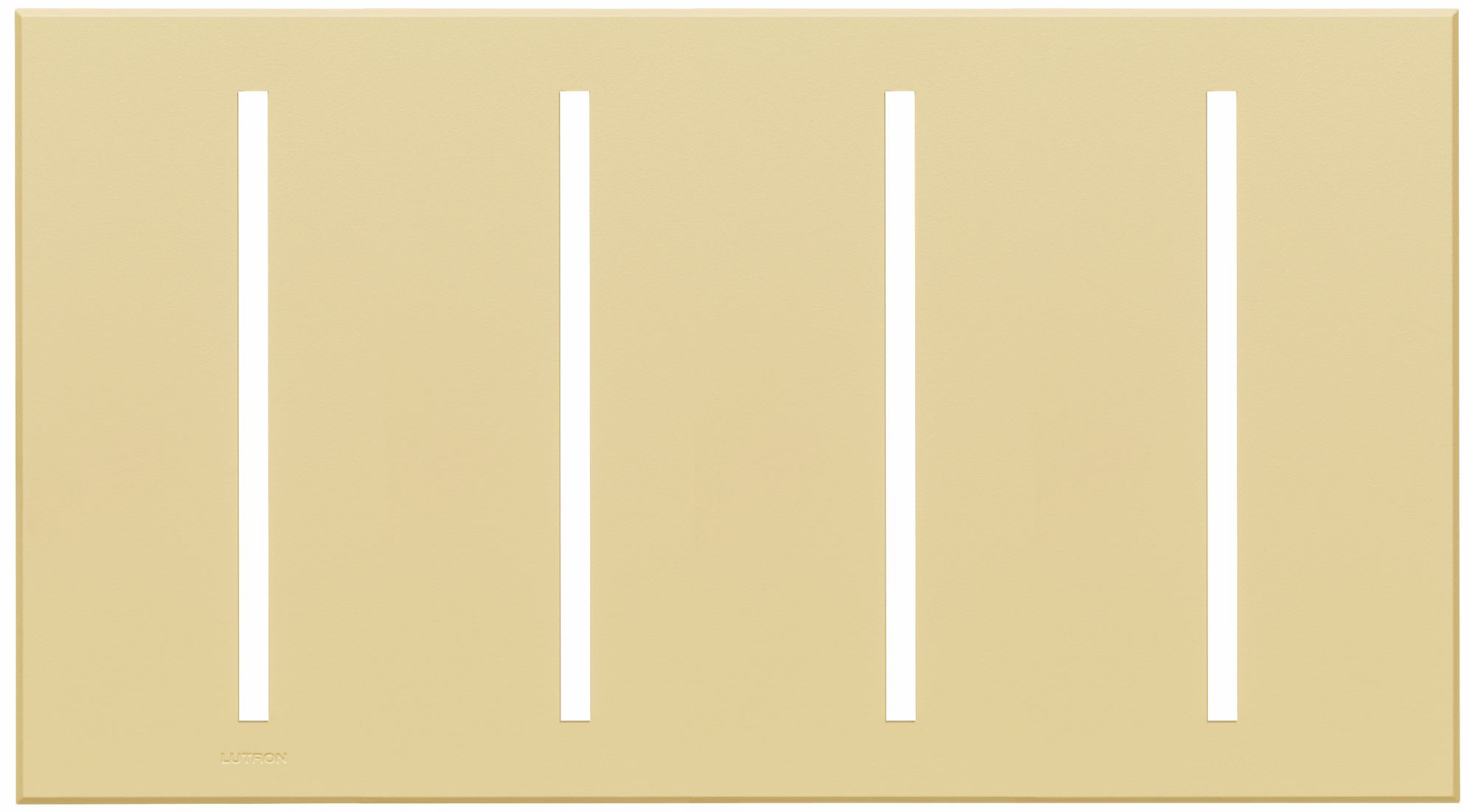 Lutron Vierti Ivory Four Gang Screwless Faceplate