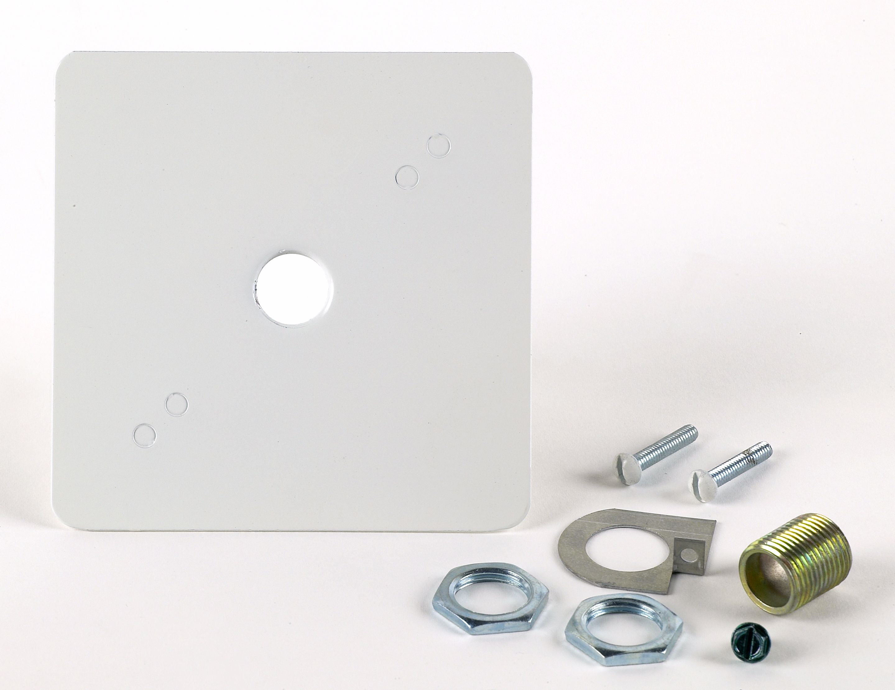 Juno White Finish Outlet Box Cover