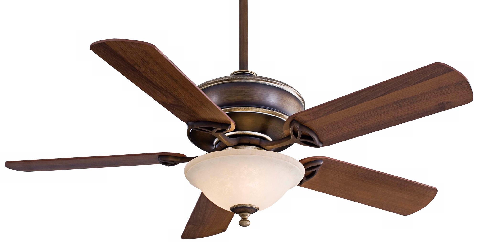 52" Minka Bolo Belcaro Walnut Excavation Light Ceiling Fan