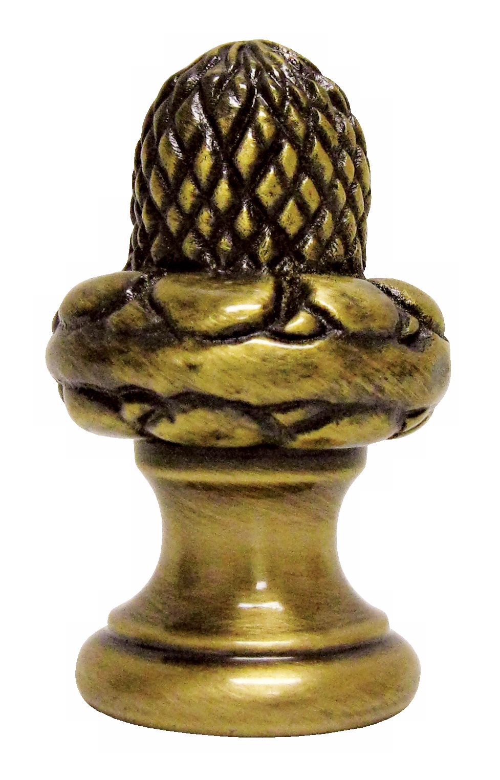 Acorn Antique Brass Finial