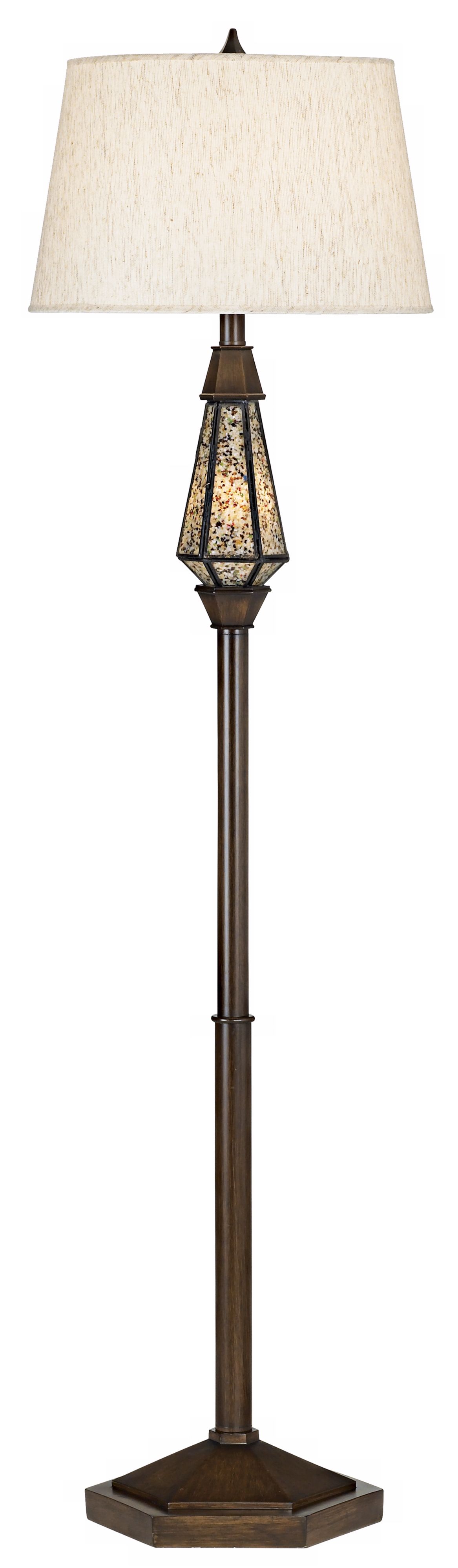 Antique Amber Night Light Floor Lamp