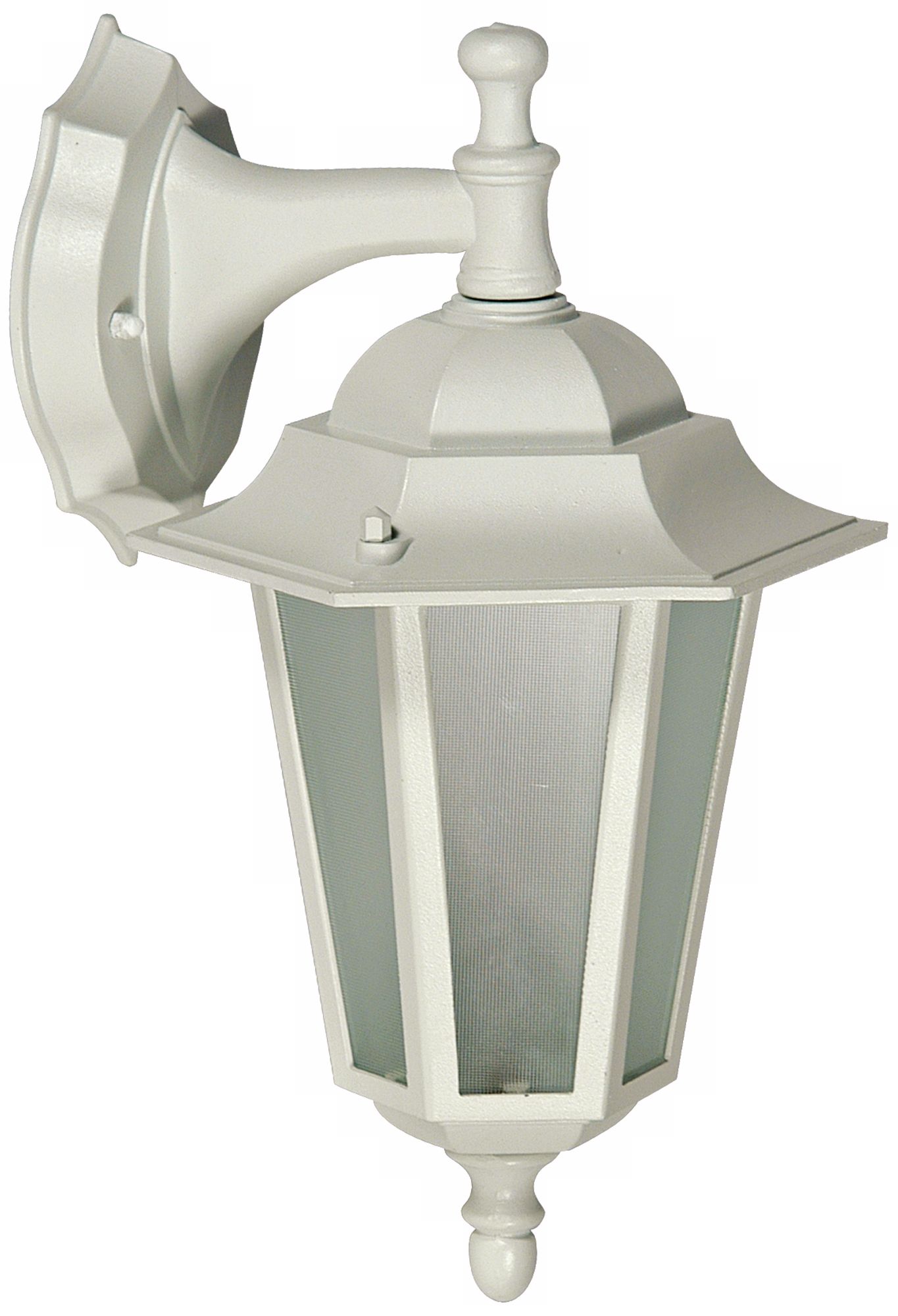 White Finish 15" High Outdoor Wall Light