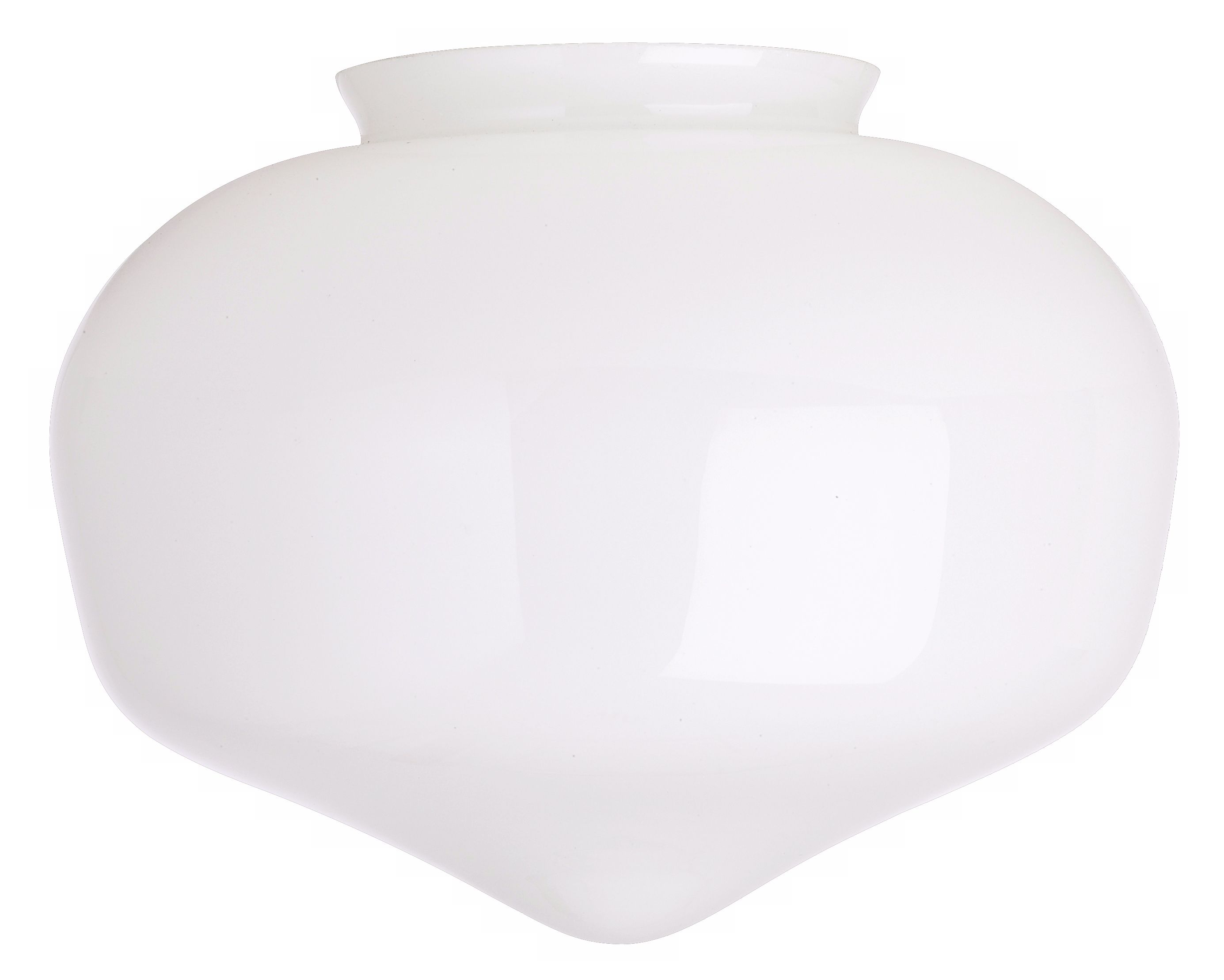 3 1/4" Fitter Large Schoolhouse Center Glass Shade