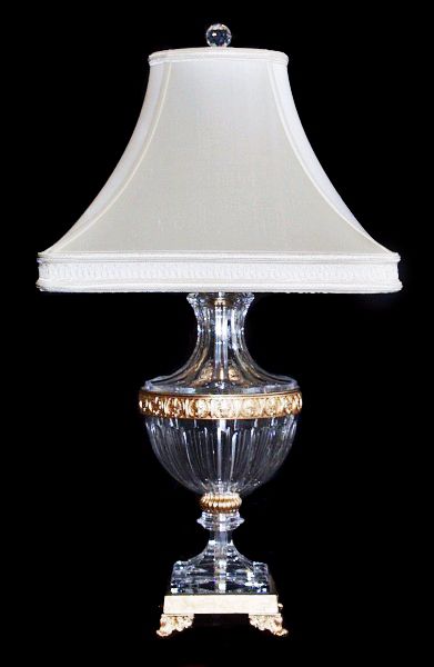 Schonbek Luxor French Gold Crystal Table Lamp