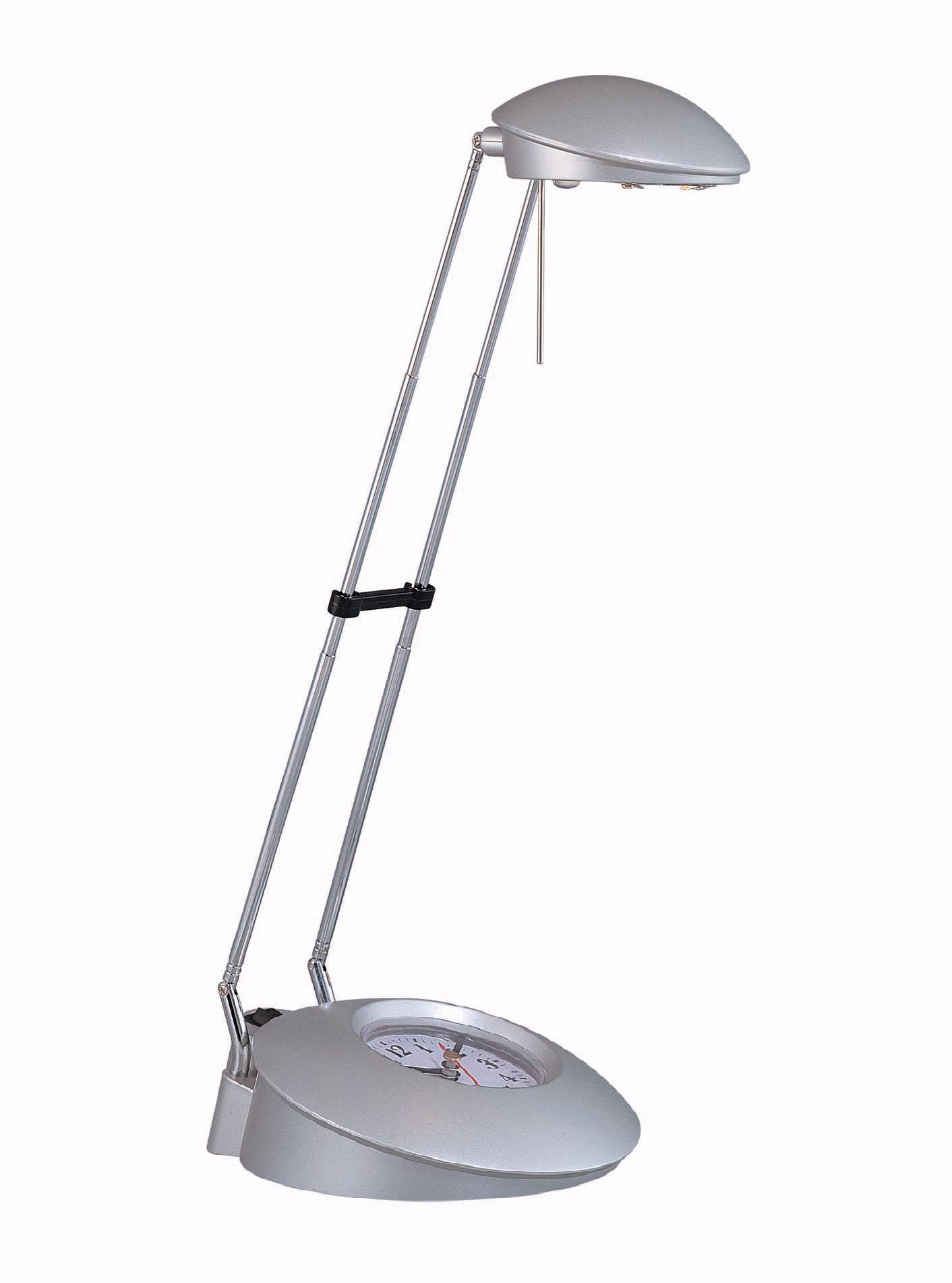 Lite Source On-Time Silver Desk Lamp