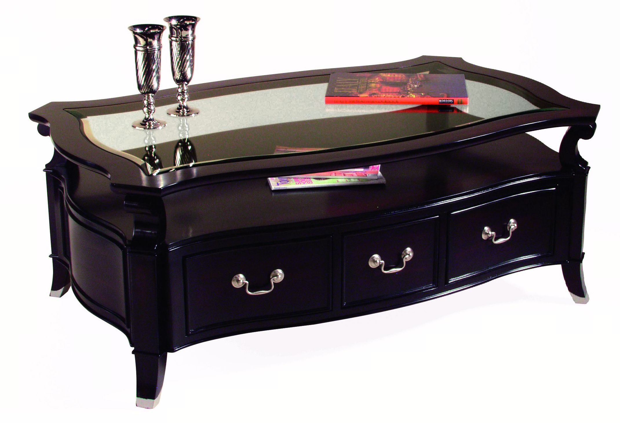 Joplin Merlot Storage Cocktail Table