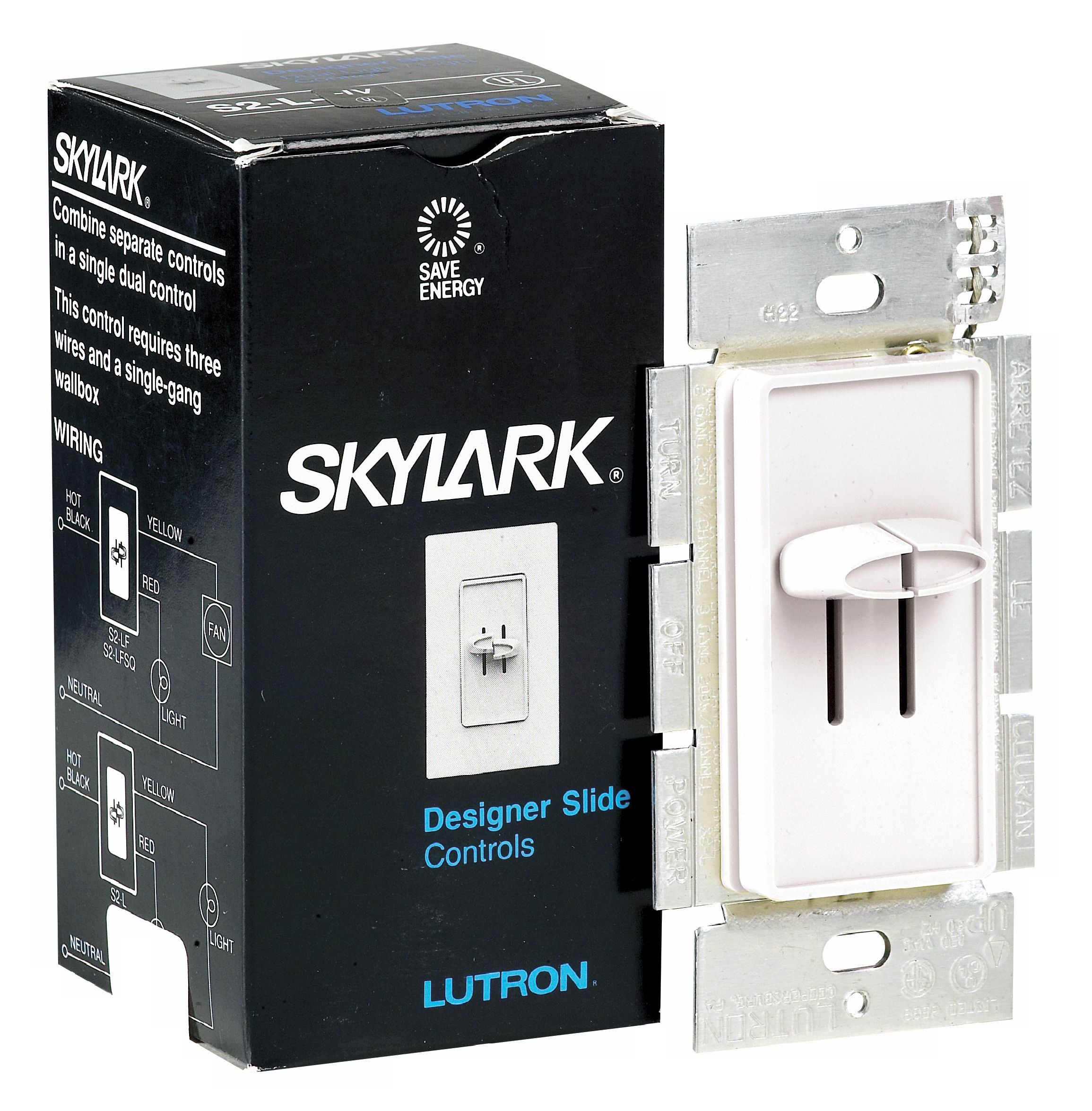 Lutron Dual Dimmer Light Control in White 04466