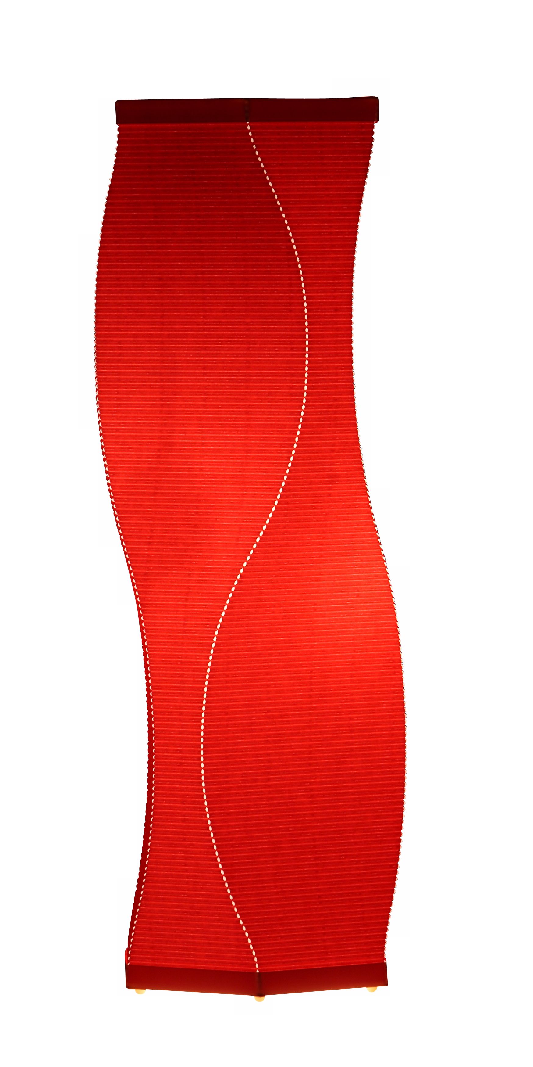Roland Simmons Lumalight Swerve Flame Red Table Lamp