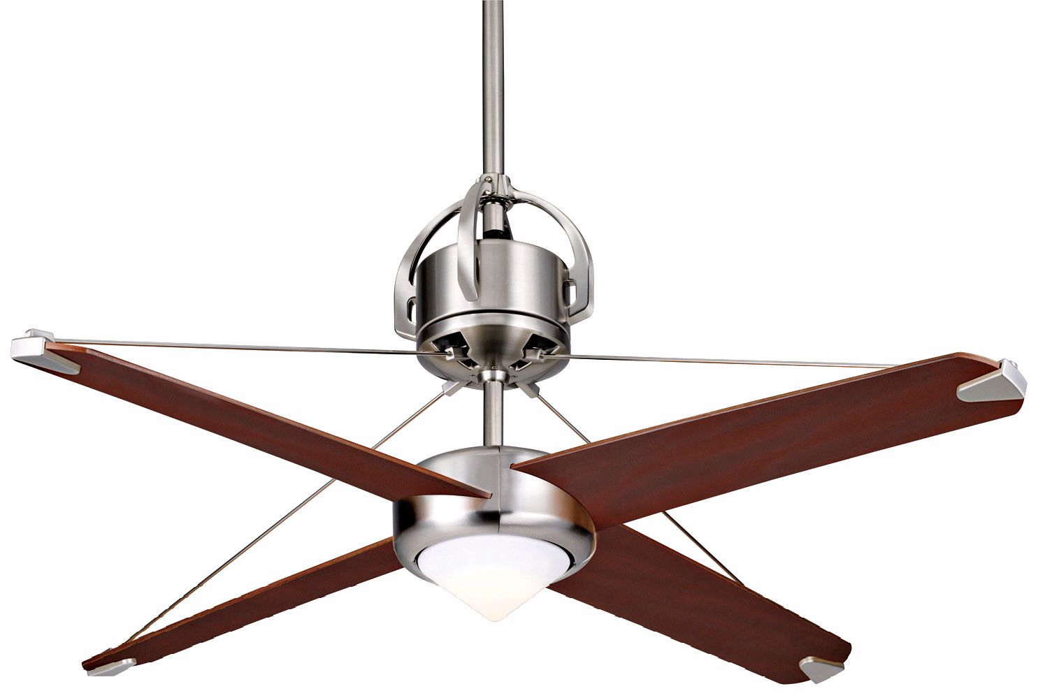 54" Verrazano Mahogany Finish Blade Ceiling Fan