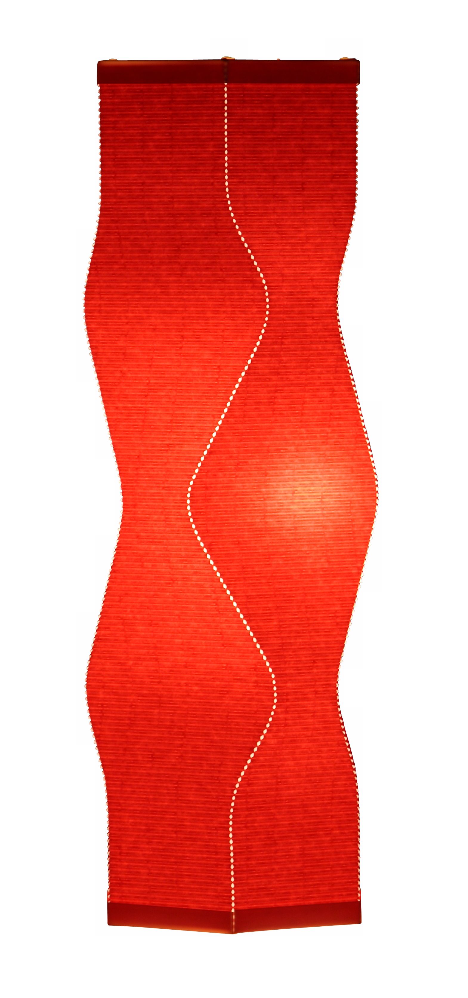 Roland Simmons Lumalight Angle Flame Red Table Lamp