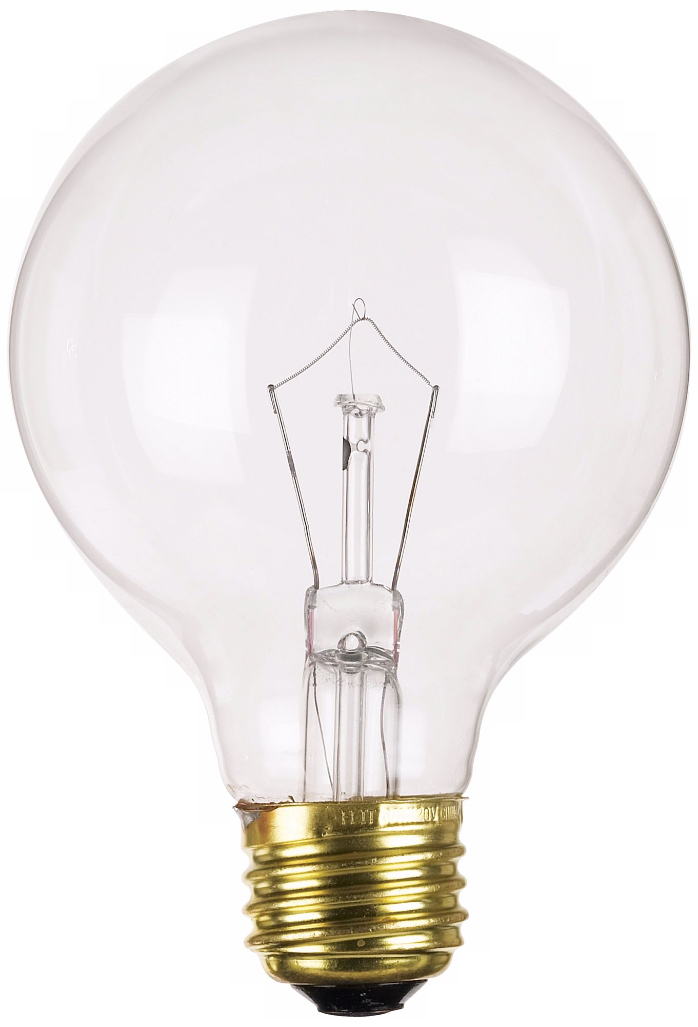 25 Watt G-25 Clear Light Bulb