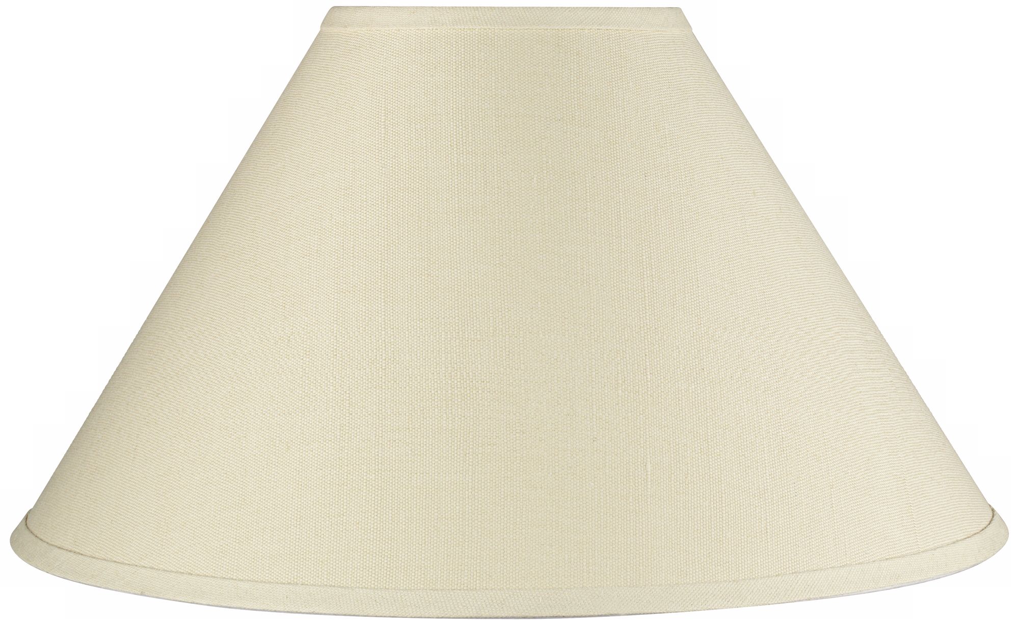 Creme Linen Empire Hardback Lamp Shade 7x20x11 (Spider)