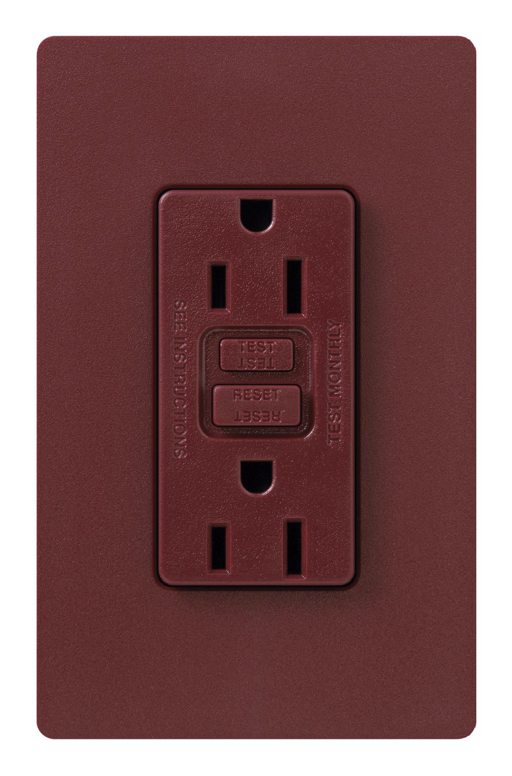 Lutron Diva Merlot SC 15A GFCI Receptacle