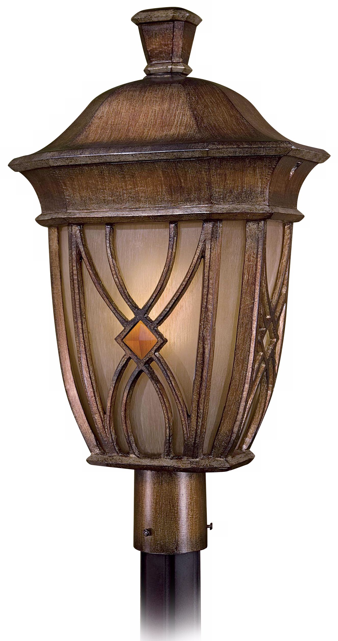 Aston Court 24" High Painted Patina Outdoor Post Light