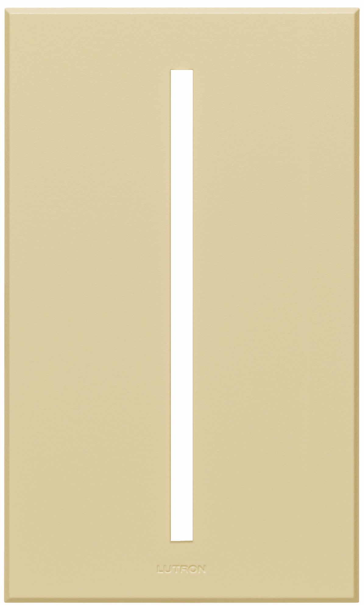 Lutron Vierti Almond Single Gang Screwless Faceplate