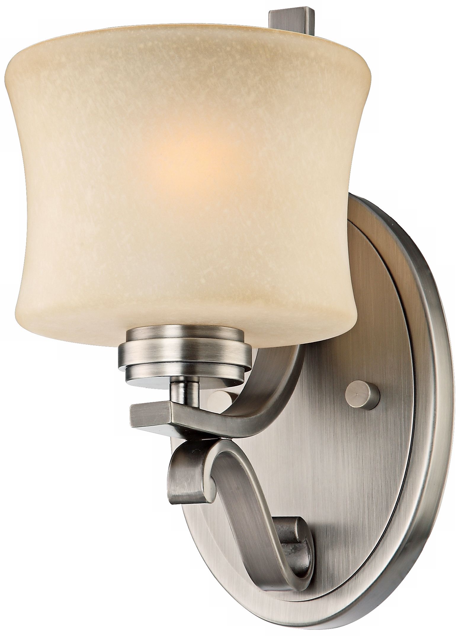 Aube Collection Brushed Pewter Bath Wall Sconce