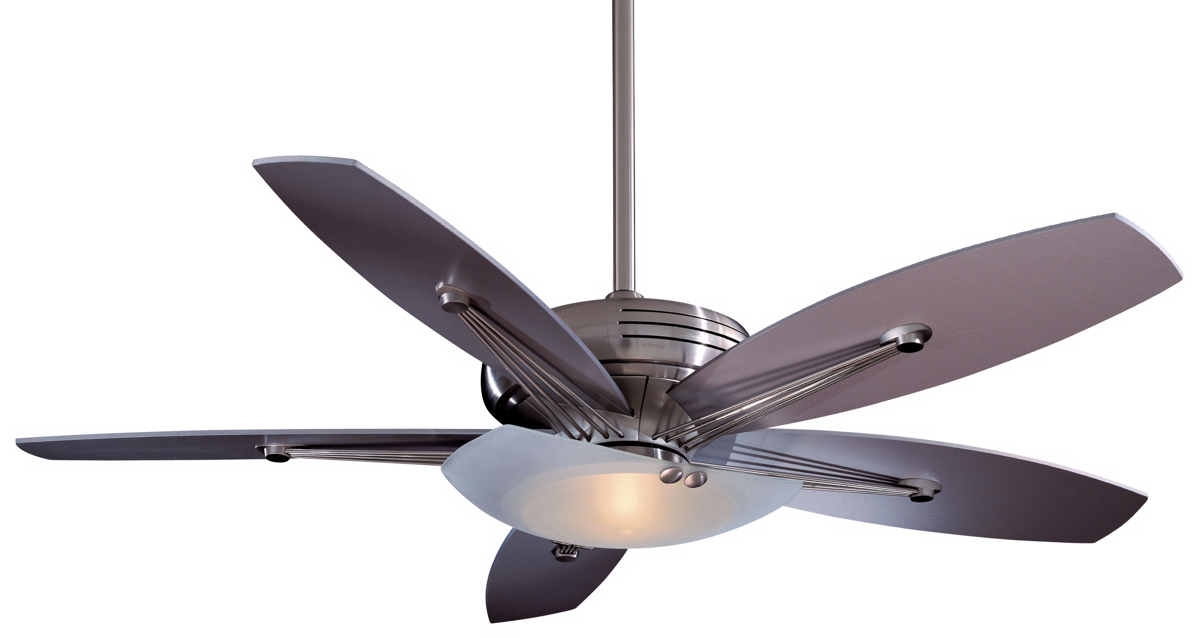 54" Minka Aire Calebria Brushed Nickel Ceiling Fan