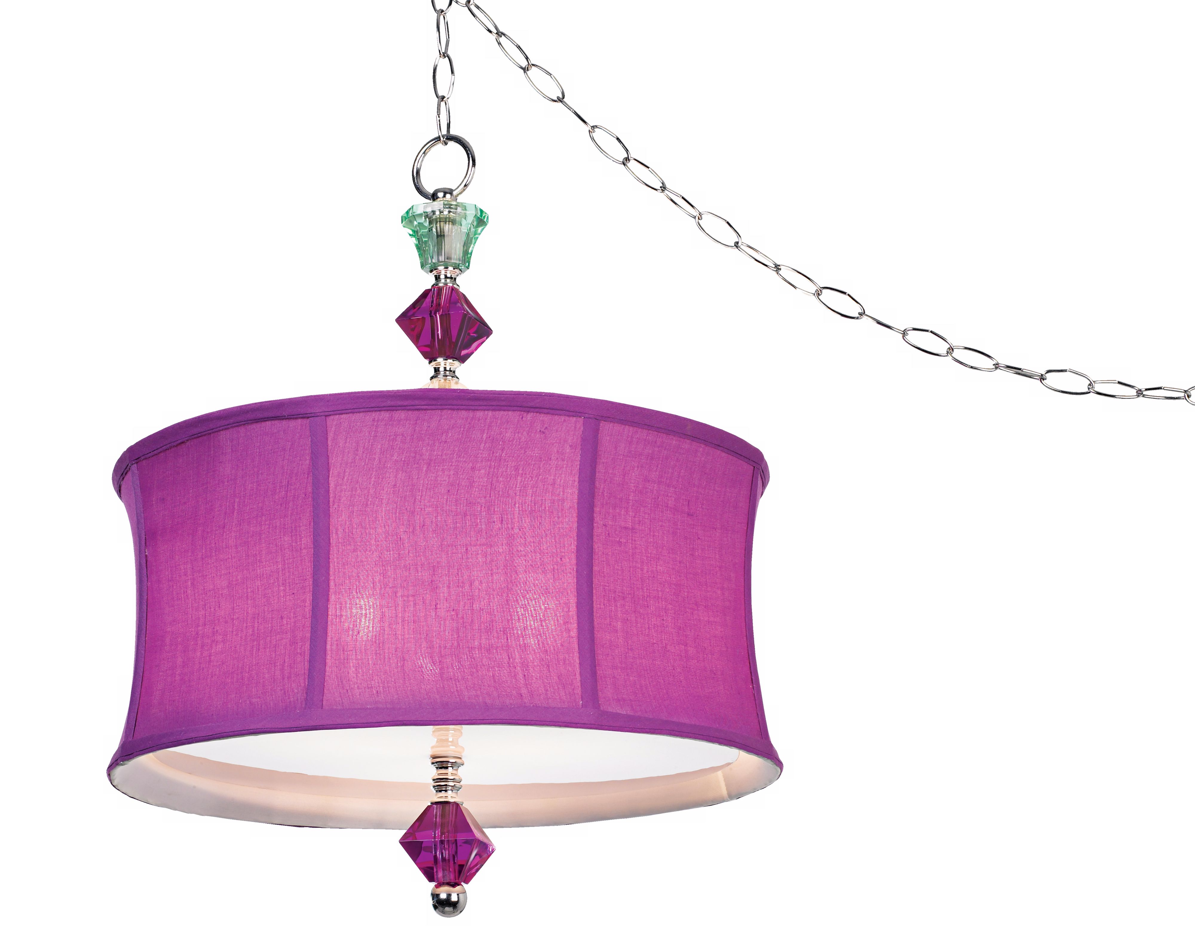Purple Bijoux Swag Plug-In Style Pendant