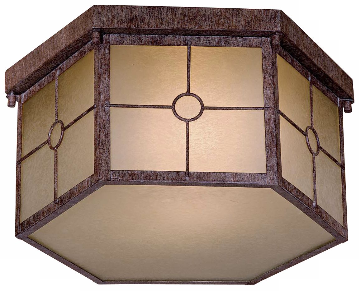 Taylor Vintage Rust Fluorescent  Outdoor Lighting Fixture