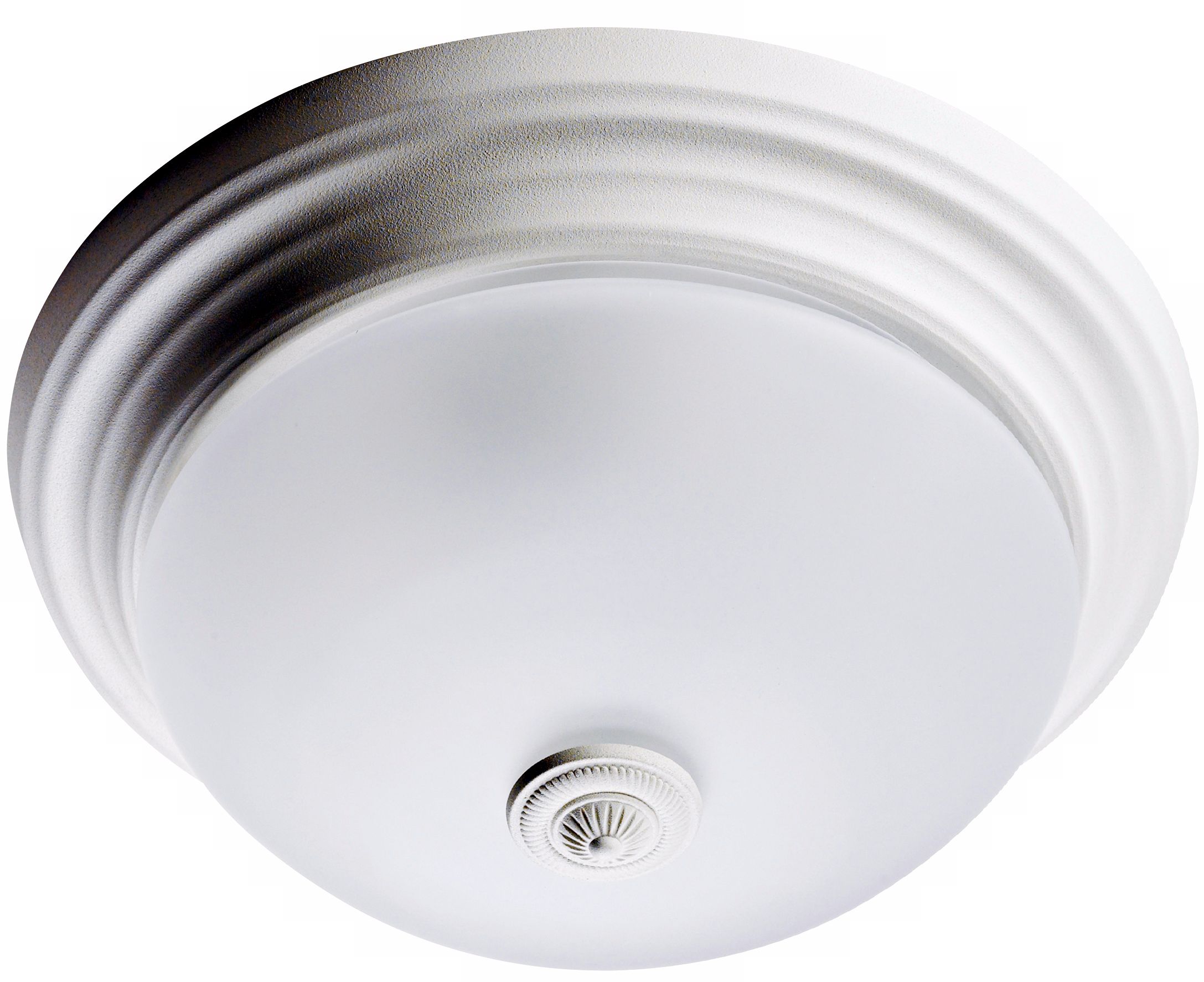 Hunter Satin White Ashbury Bathroom Fan Light