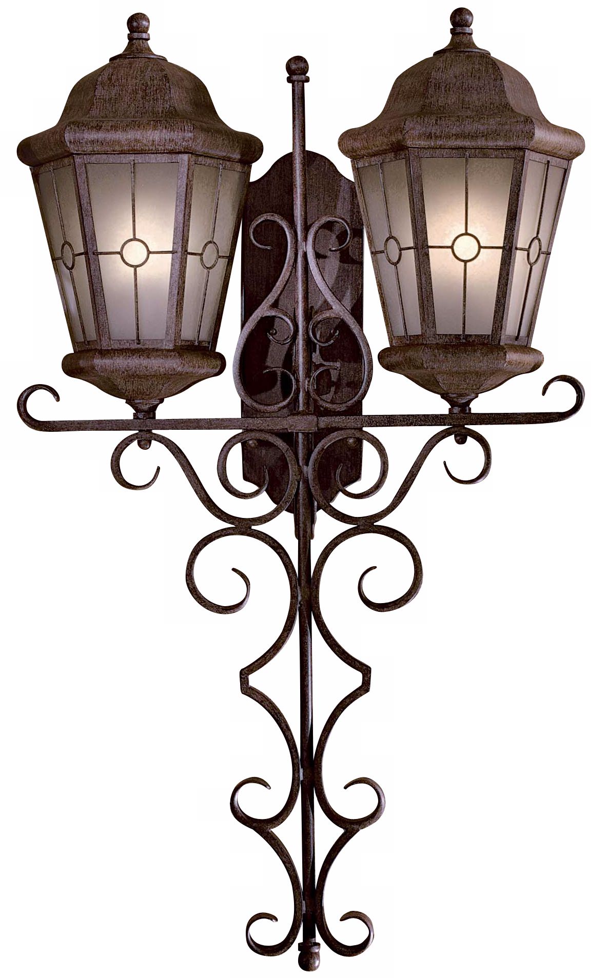 Taylor Rust ENERGY STAR® Scrolled Outdoor Double Lantern