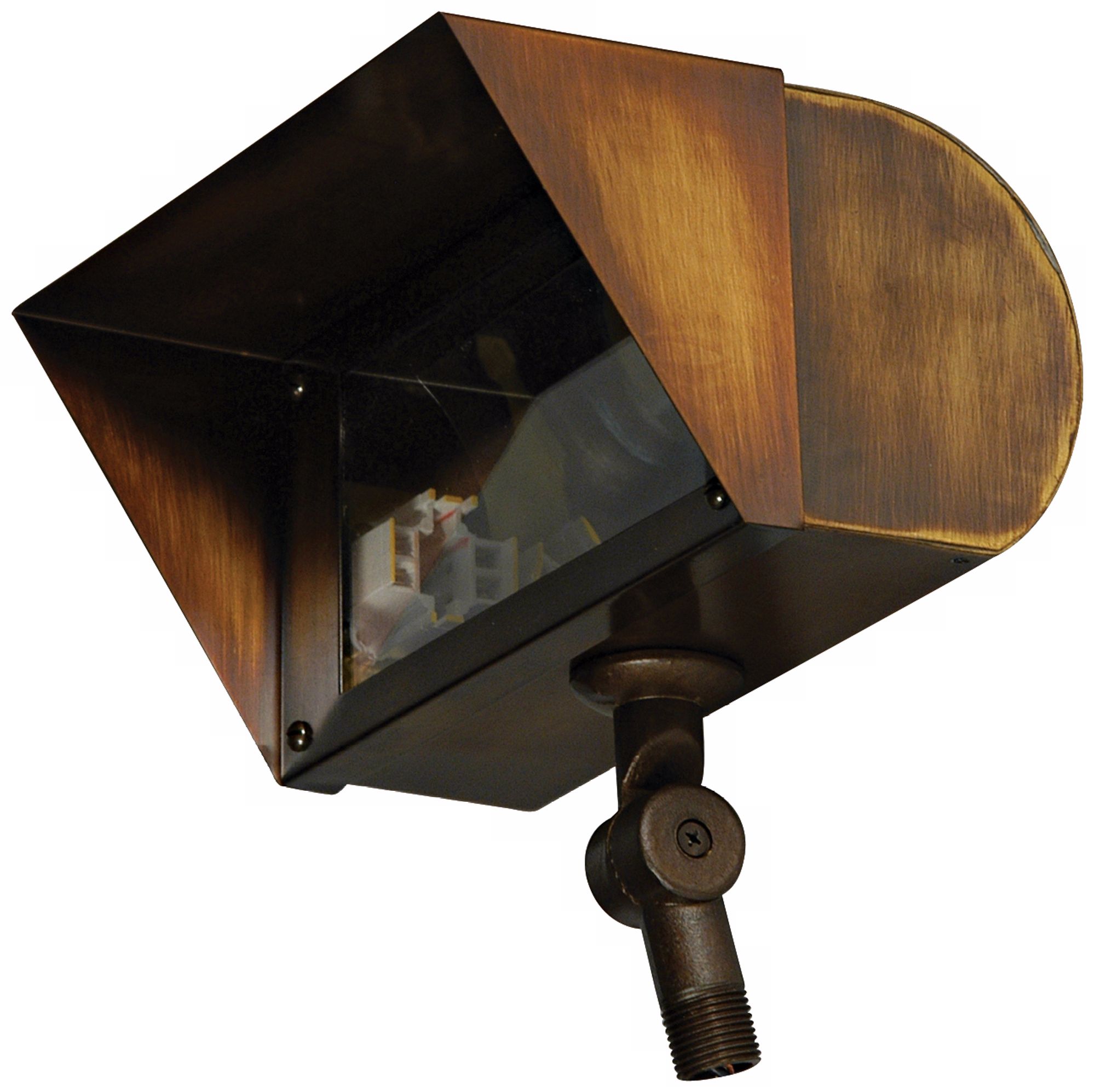 Brass Finish 8" High 7" Wide Flood Shroud