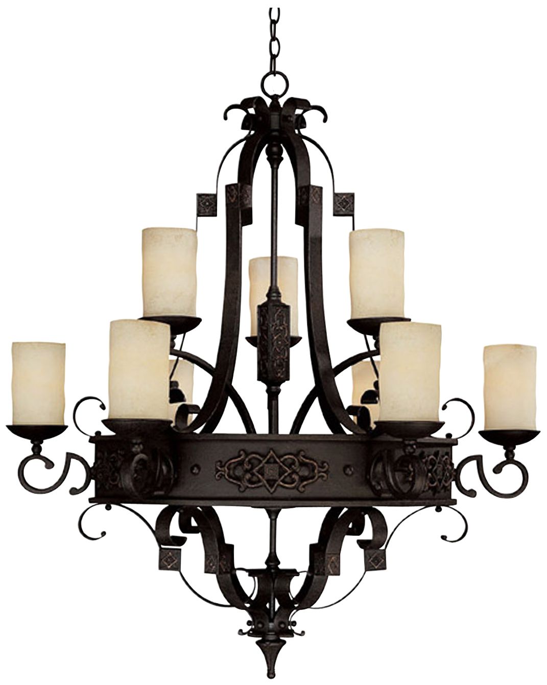 Capital River Crest Rustic Iron 9-Light Chandelier