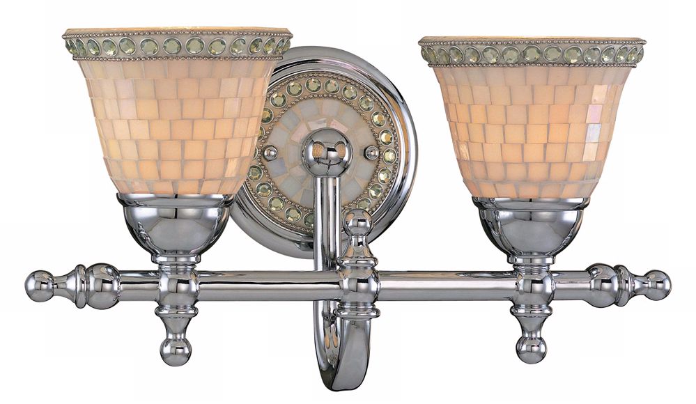 Minka Chrome Mosaic 16 1/4" Wide Wall Sconce