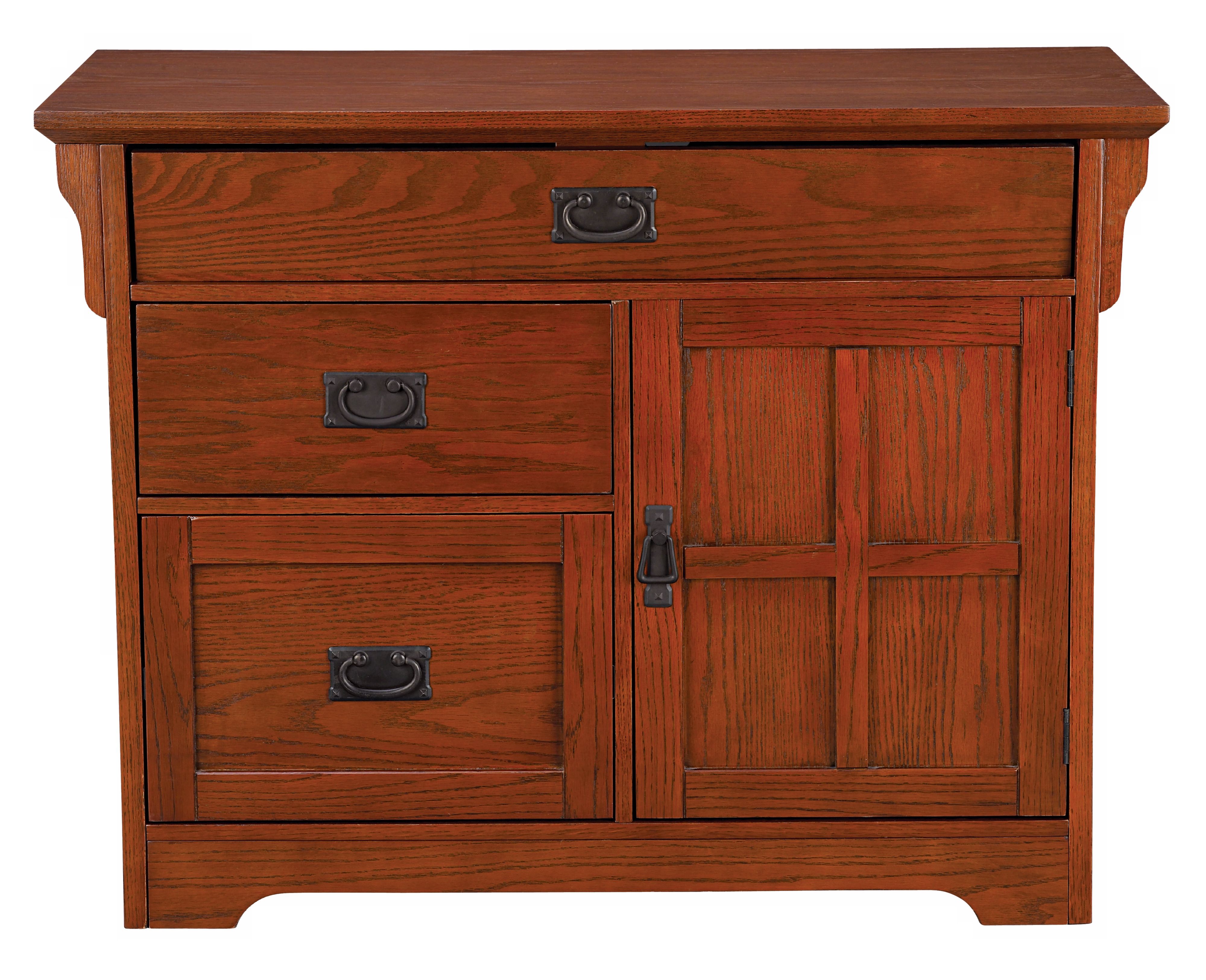Wrightwood Collection Red Oak Finish Computer Desk