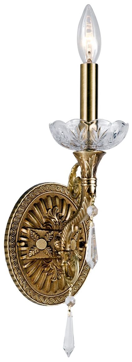 Seville Collection 18" High Aged Brass Wall Sconce