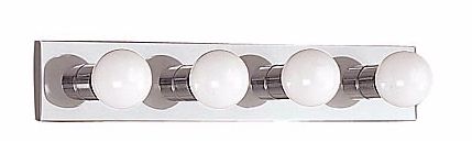 Glam 4-Light 24" Wide Chrome Bath Light