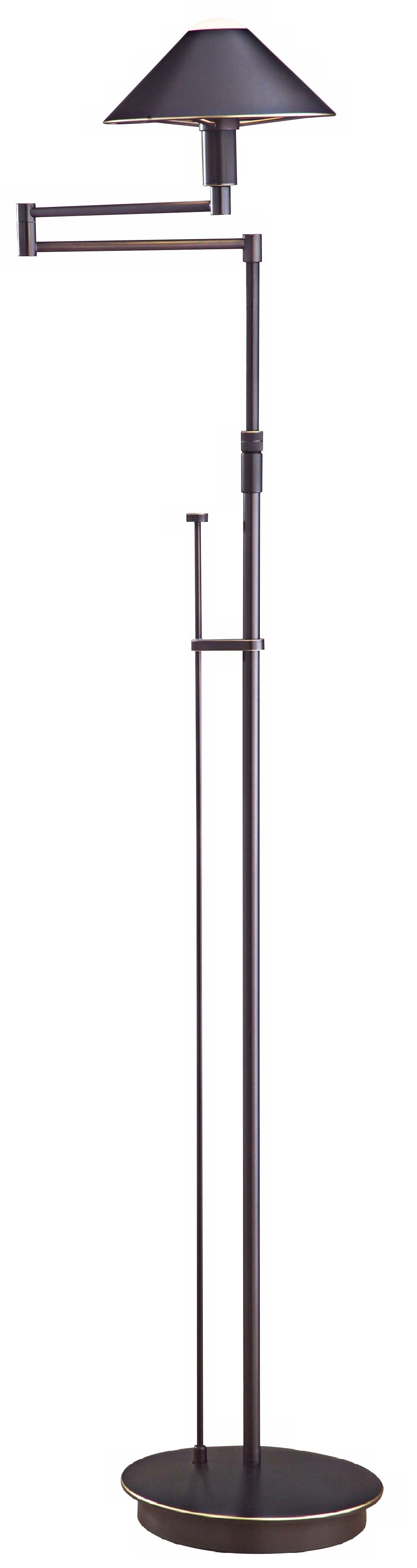 Holtkoetter Bronze Metal Shade Swing Arm Floor Lamp
