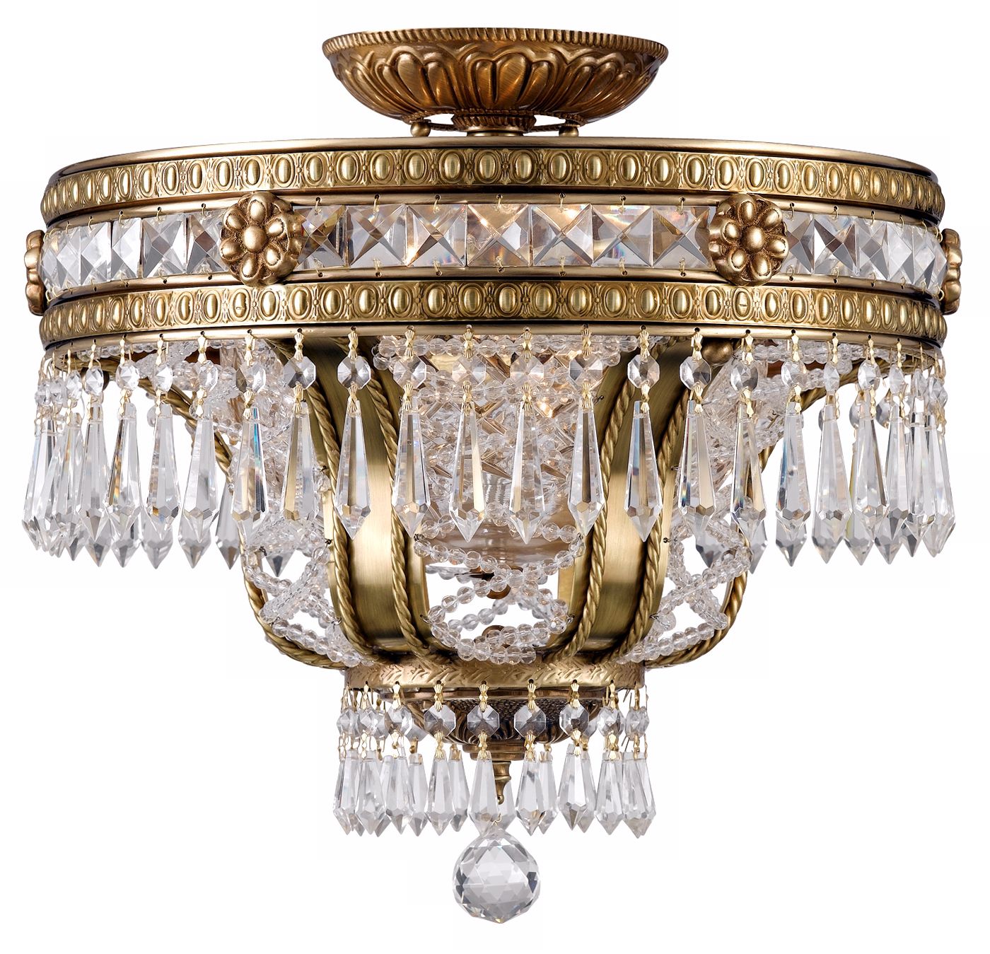 Seville Lead  16 1/2" High Ceiling Fixture