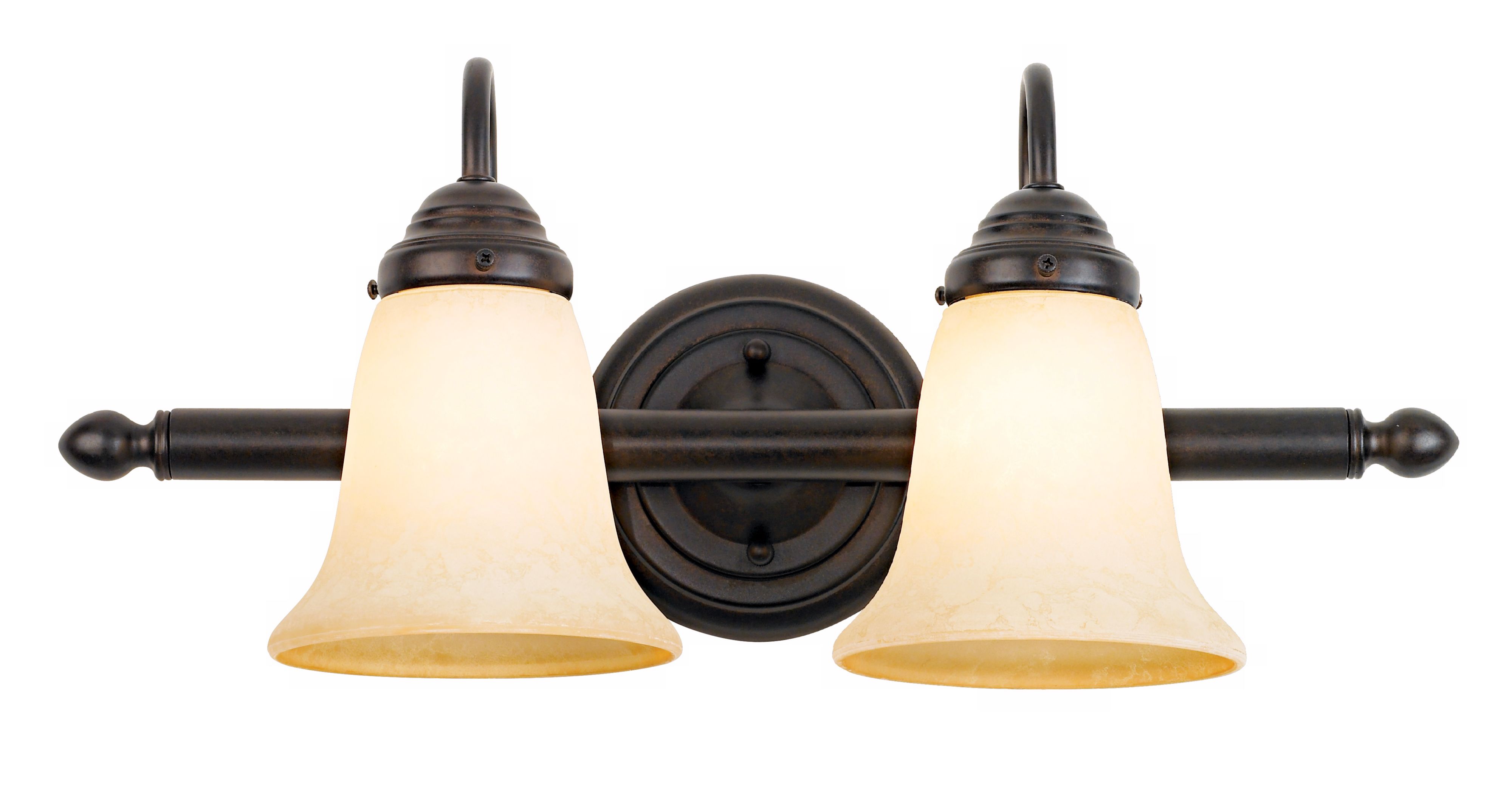Warm Bronze 2 Light 19 14 Wide Bath Light 07576